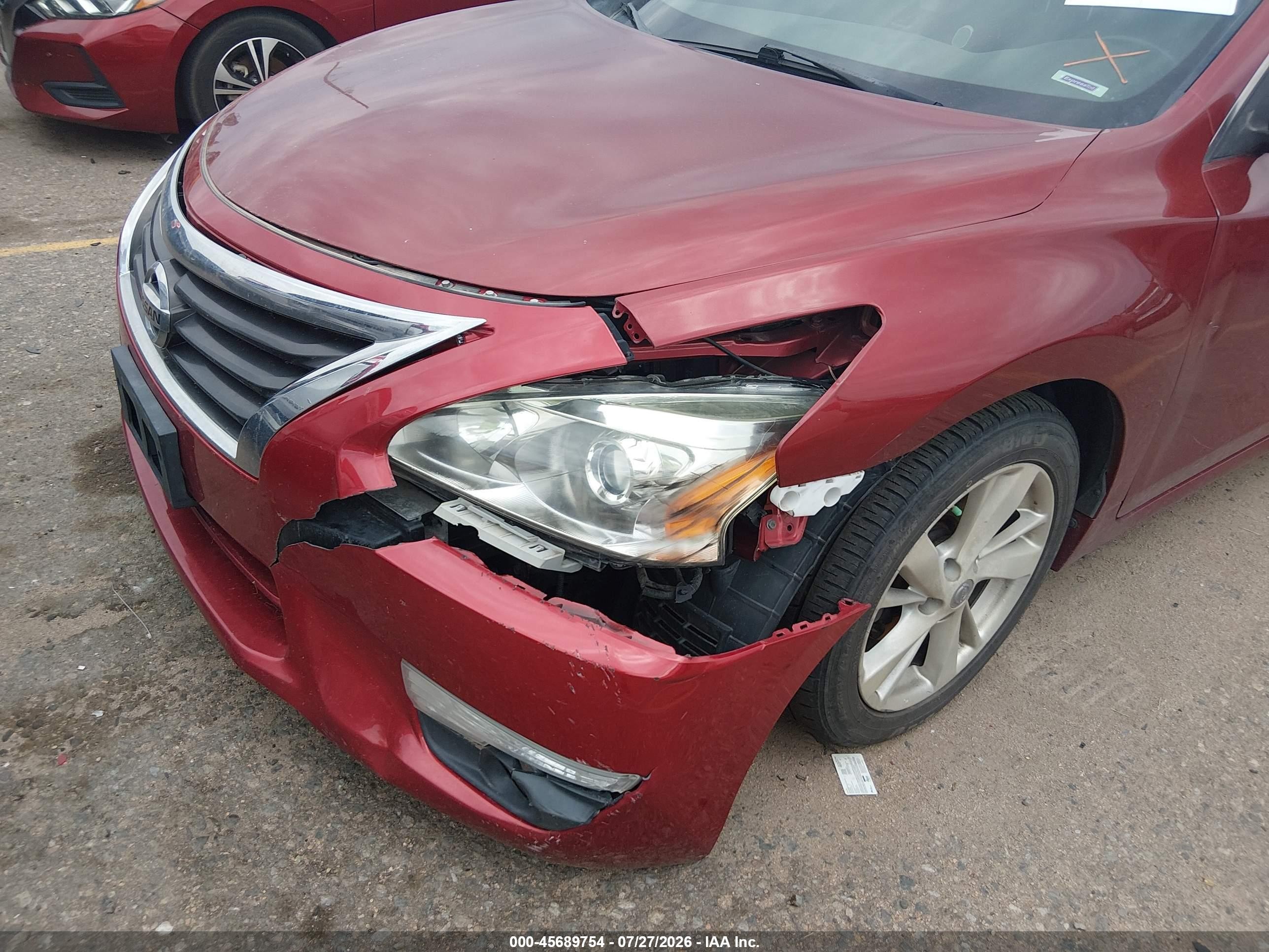 2013 Nissan Altima 2.5 Sv Burgundy vin: 1N4AL3AP2DN475494