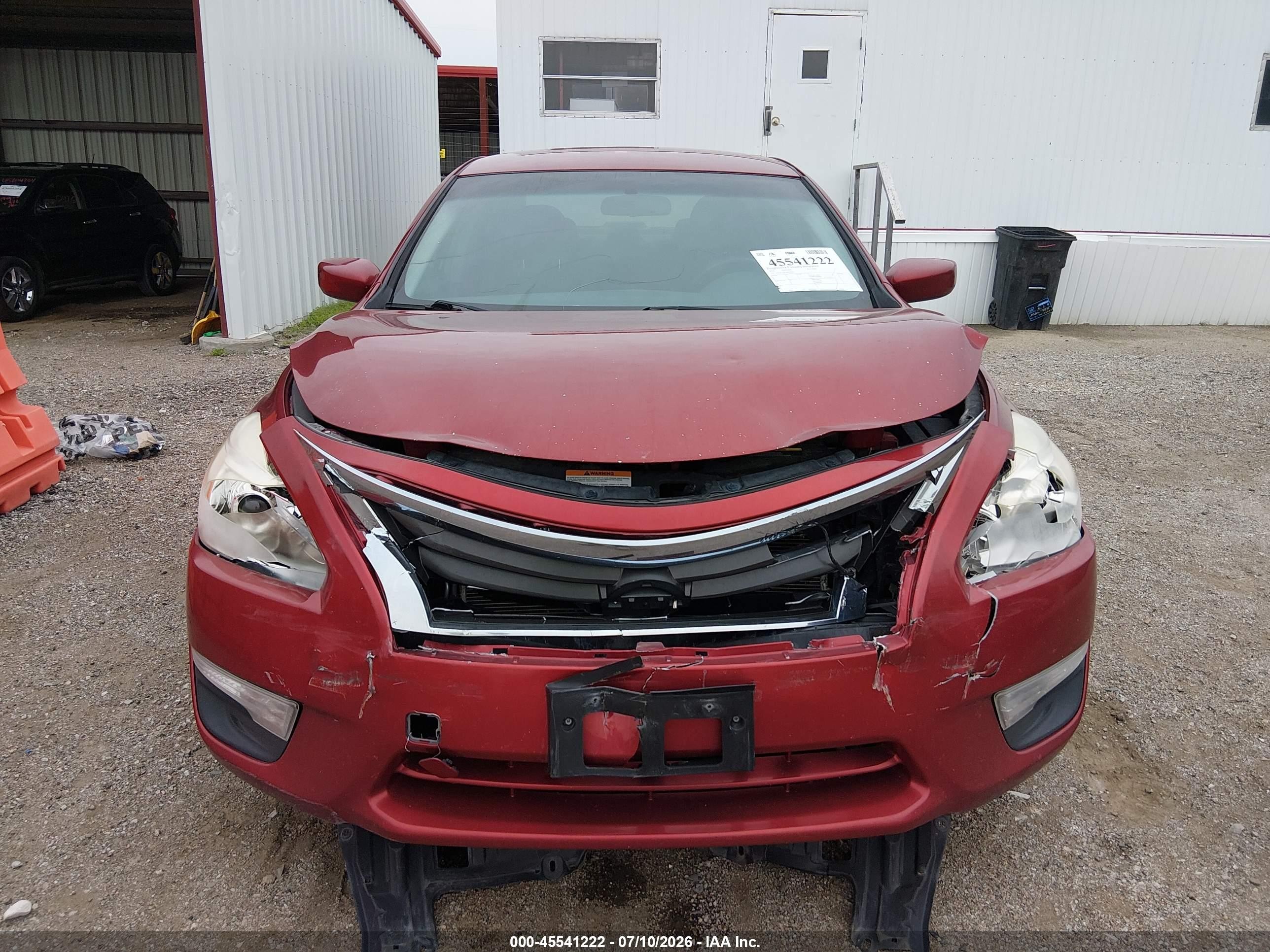 2013 Nissan Altima 2.5 S Red vin: 1N4AL3AP2DN507683