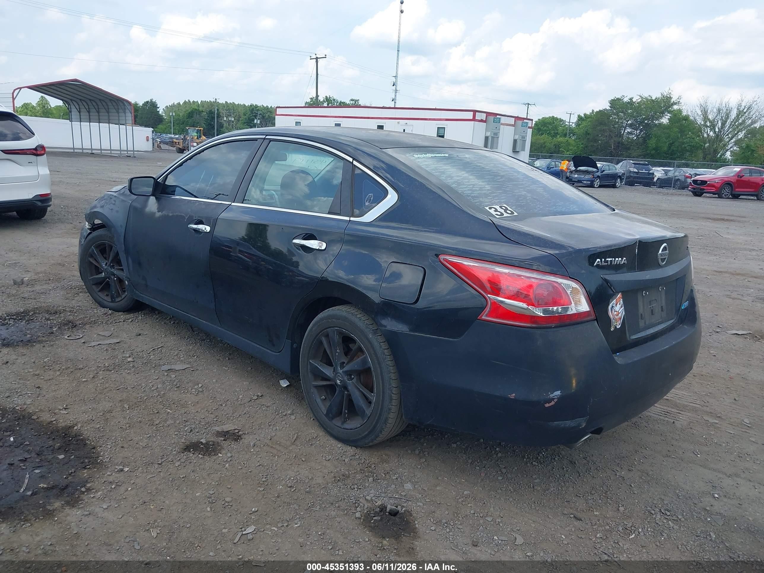 2013 Nissan Altima 2.5 S Black vin: 1N4AL3AP2DN516318