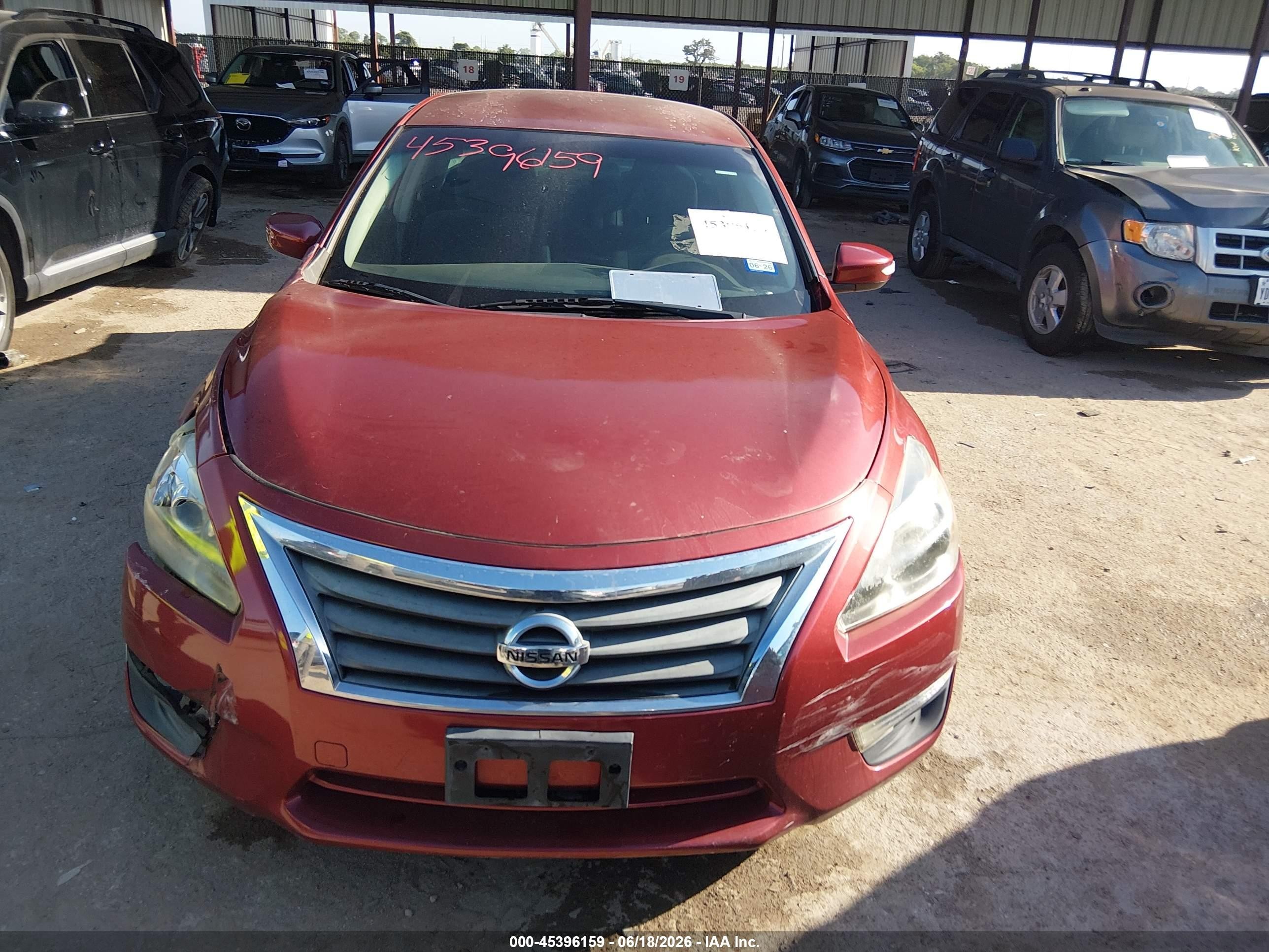 2013 Nissan Altima 2.5 S Red vin: 1N4AL3AP2DN525214