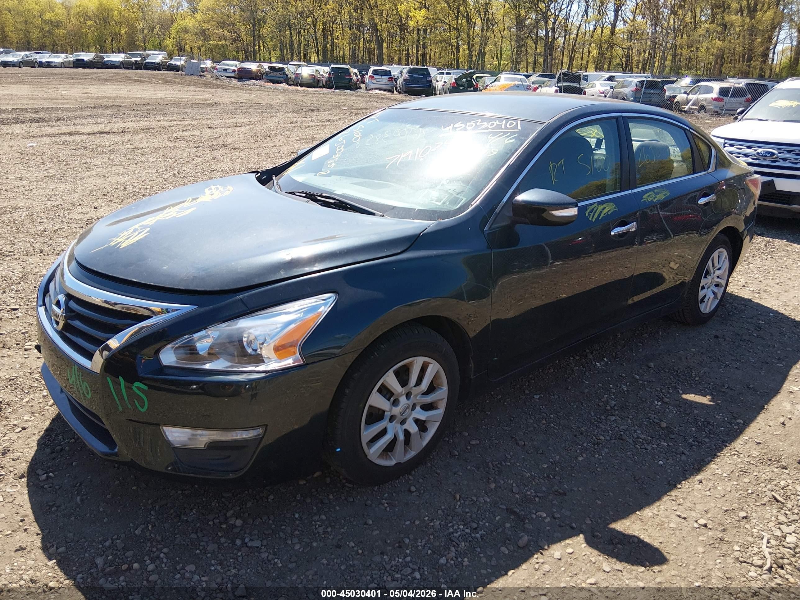 2013 Nissan Altima 2.5 S Black vin: 1N4AL3AP2DN536228