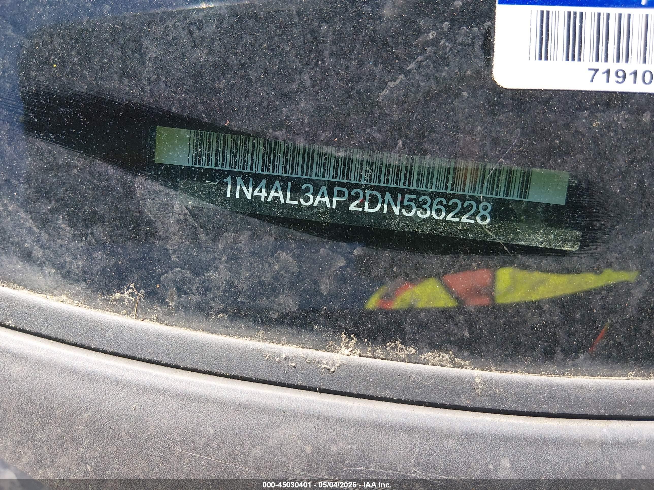 2013 Nissan Altima 2.5 S Black vin: 1N4AL3AP2DN536228
