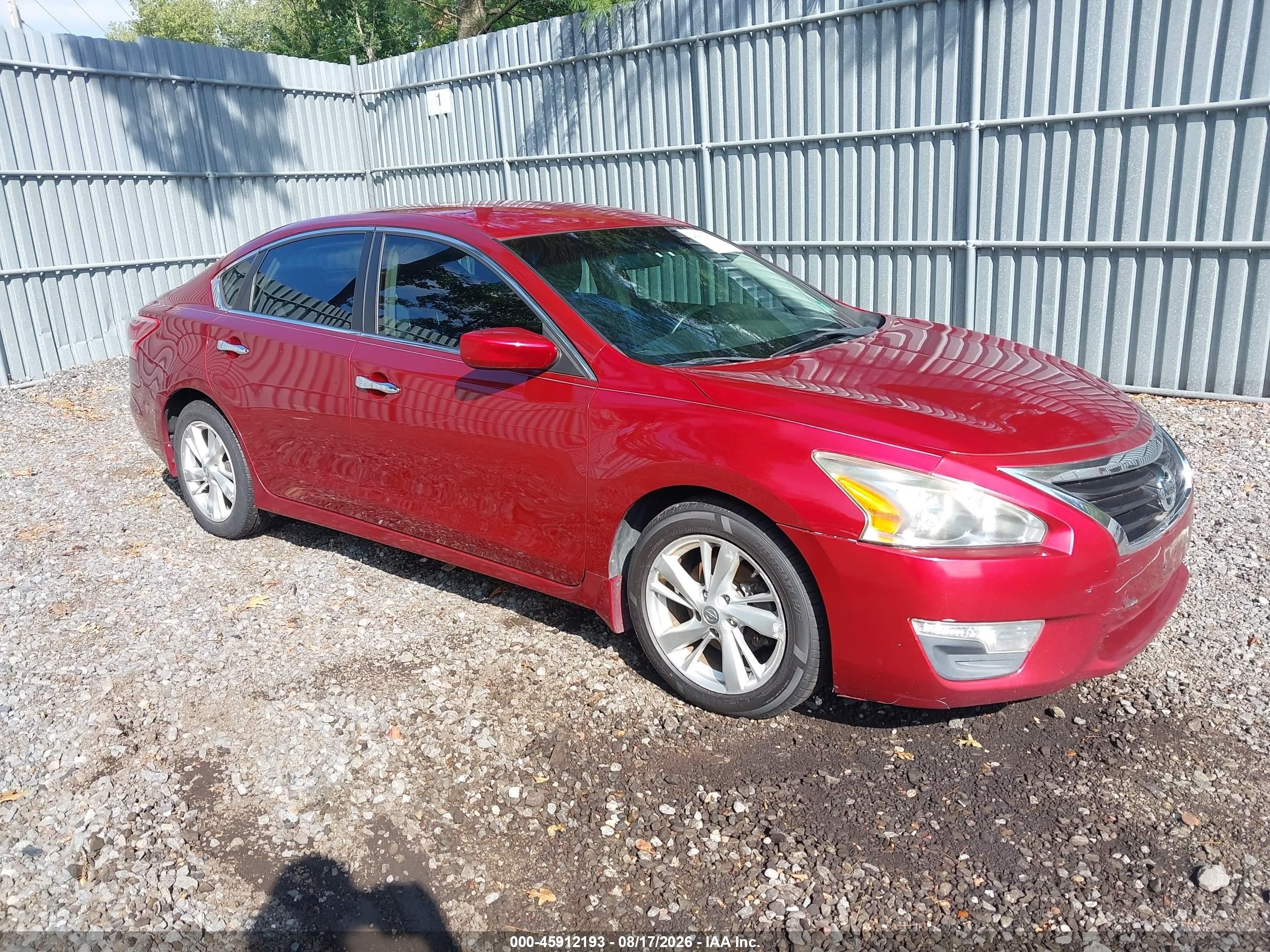 2013 Nissan Altima 2.5 Sv Red vin: 1N4AL3AP2DN539033