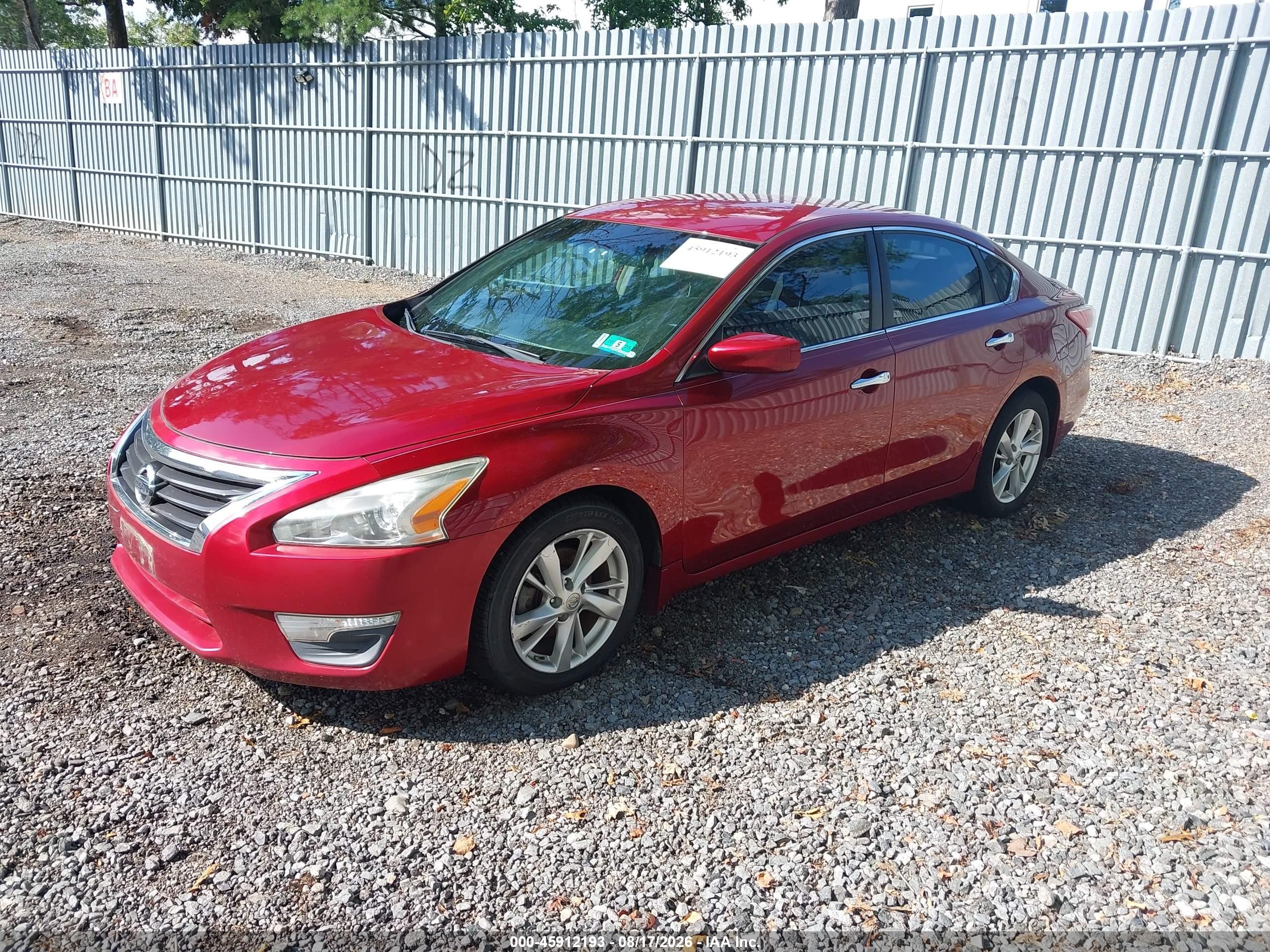 2013 Nissan Altima 2.5 Sv Red vin: 1N4AL3AP2DN539033