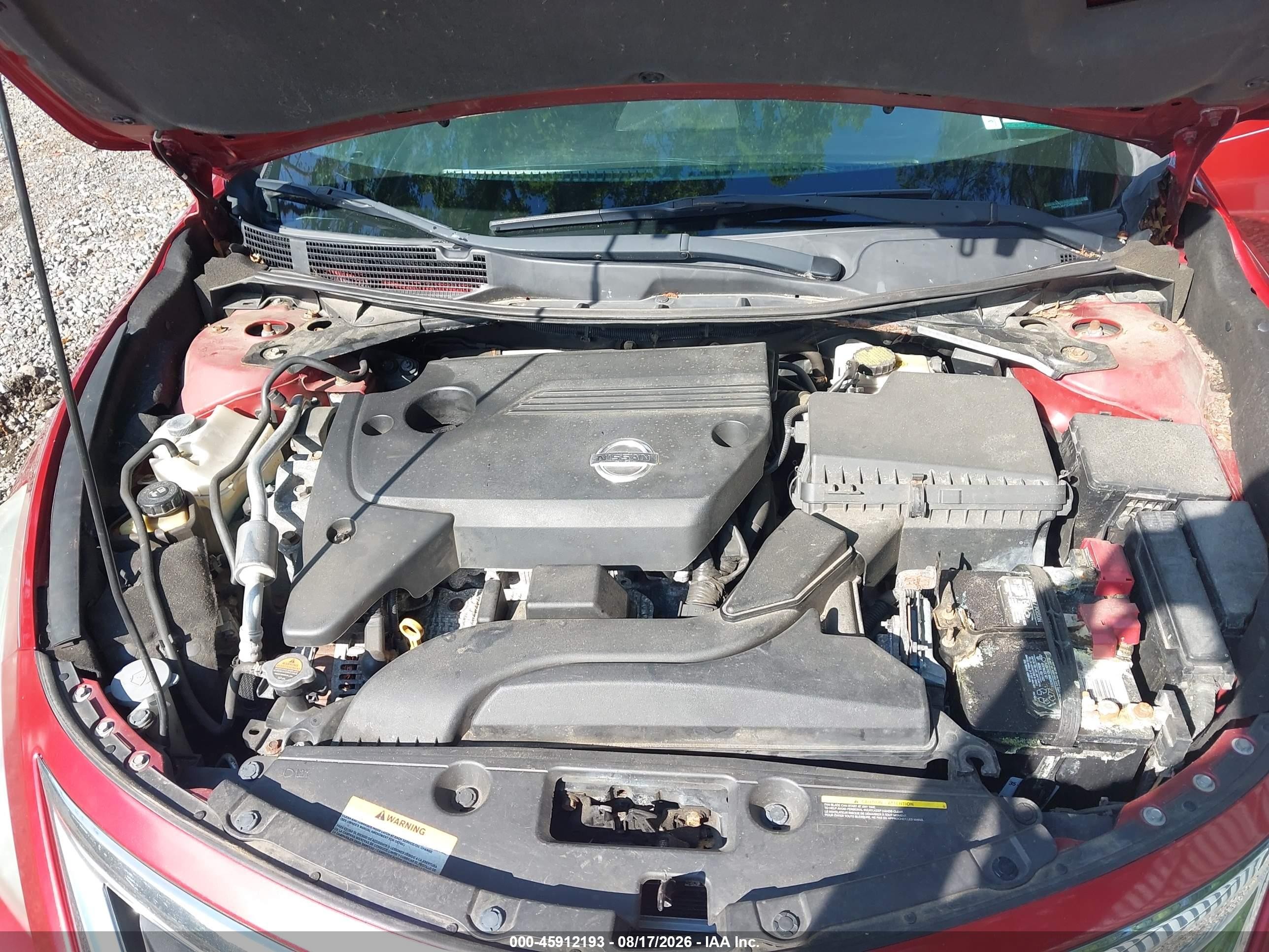 2013 Nissan Altima 2.5 Sv Red vin: 1N4AL3AP2DN539033