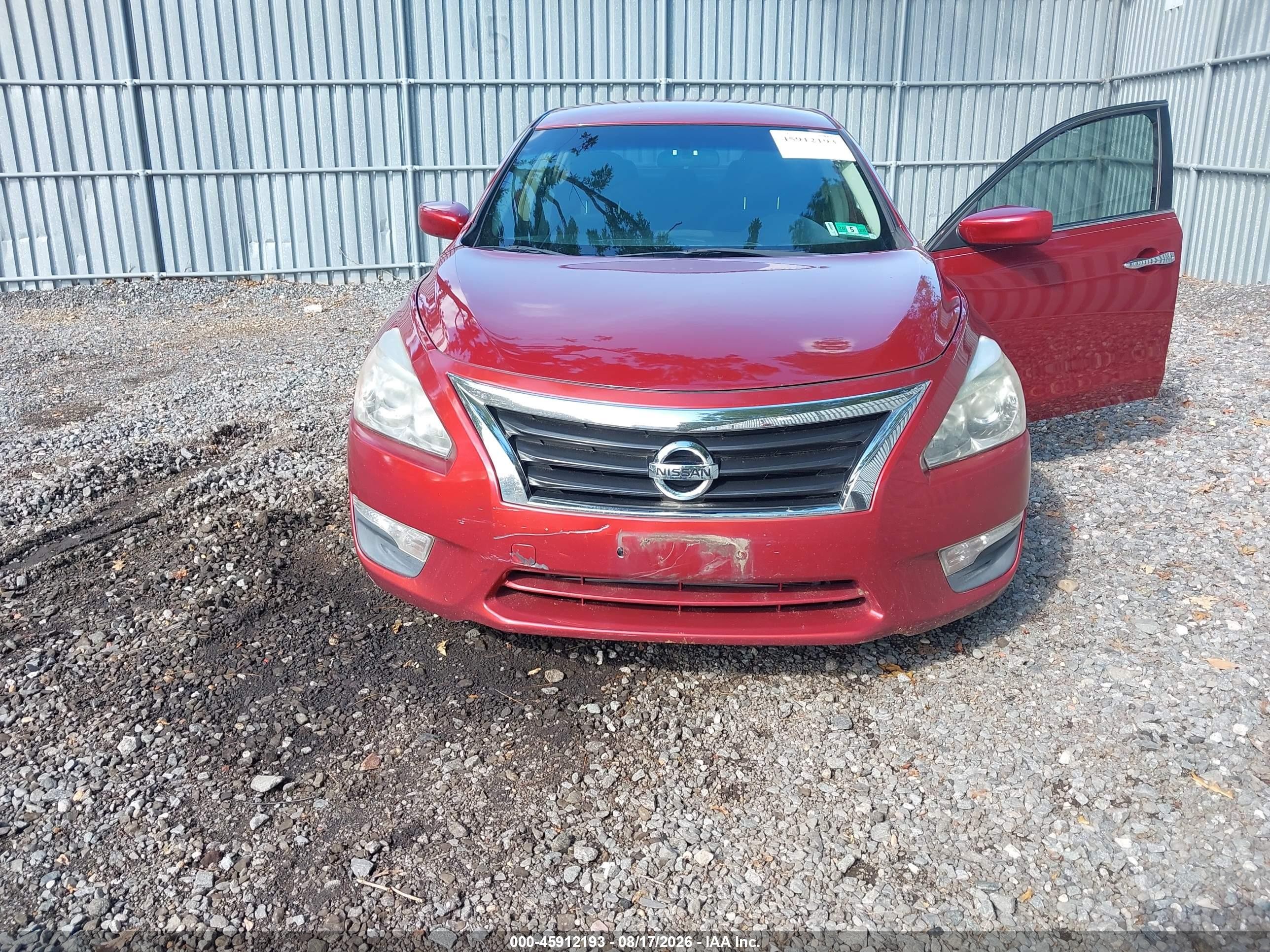 2013 Nissan Altima 2.5 Sv Red vin: 1N4AL3AP2DN539033