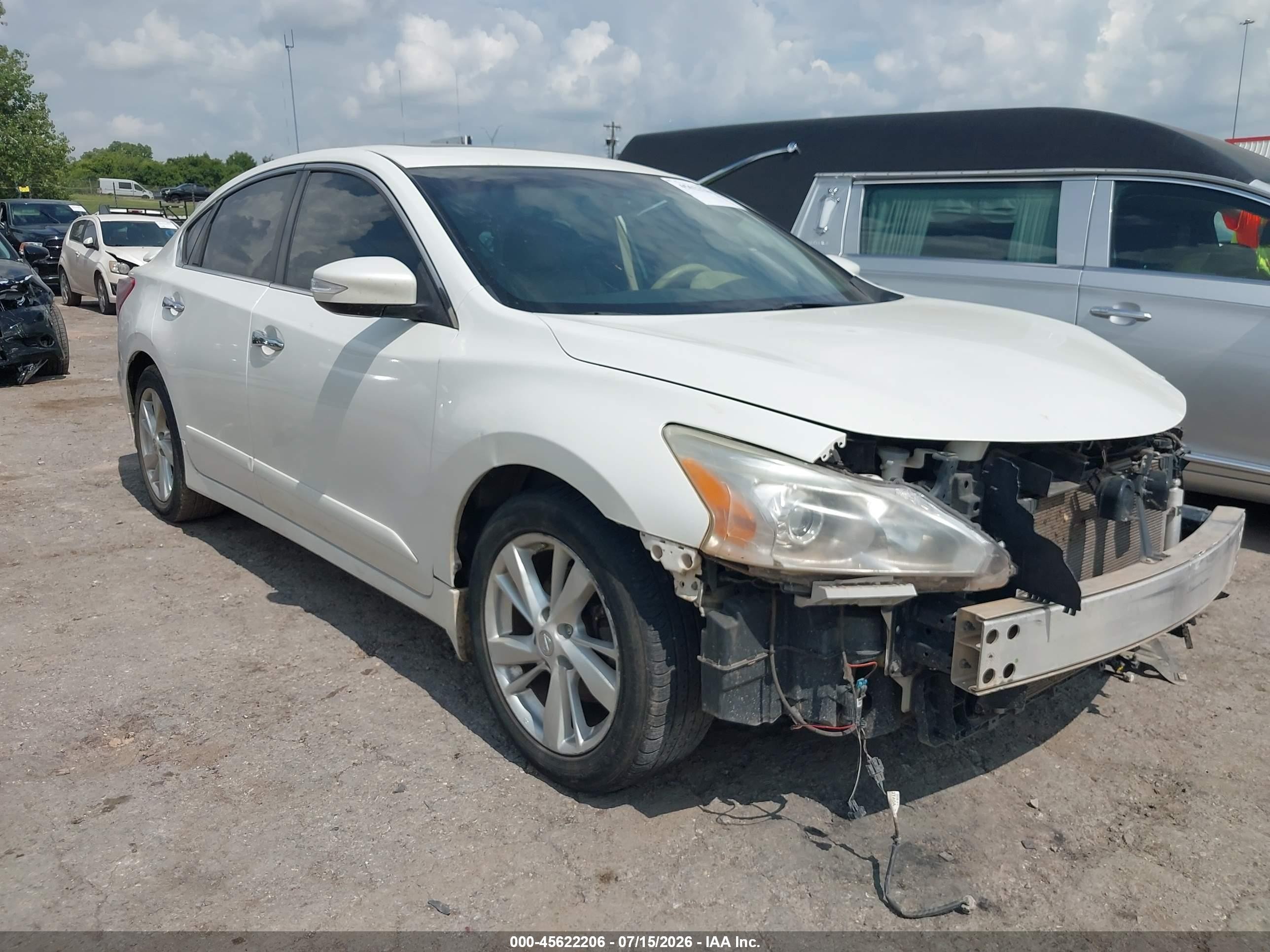 2013 Nissan Altima 2.5 Sl White vin: 1N4AL3AP2DN539176