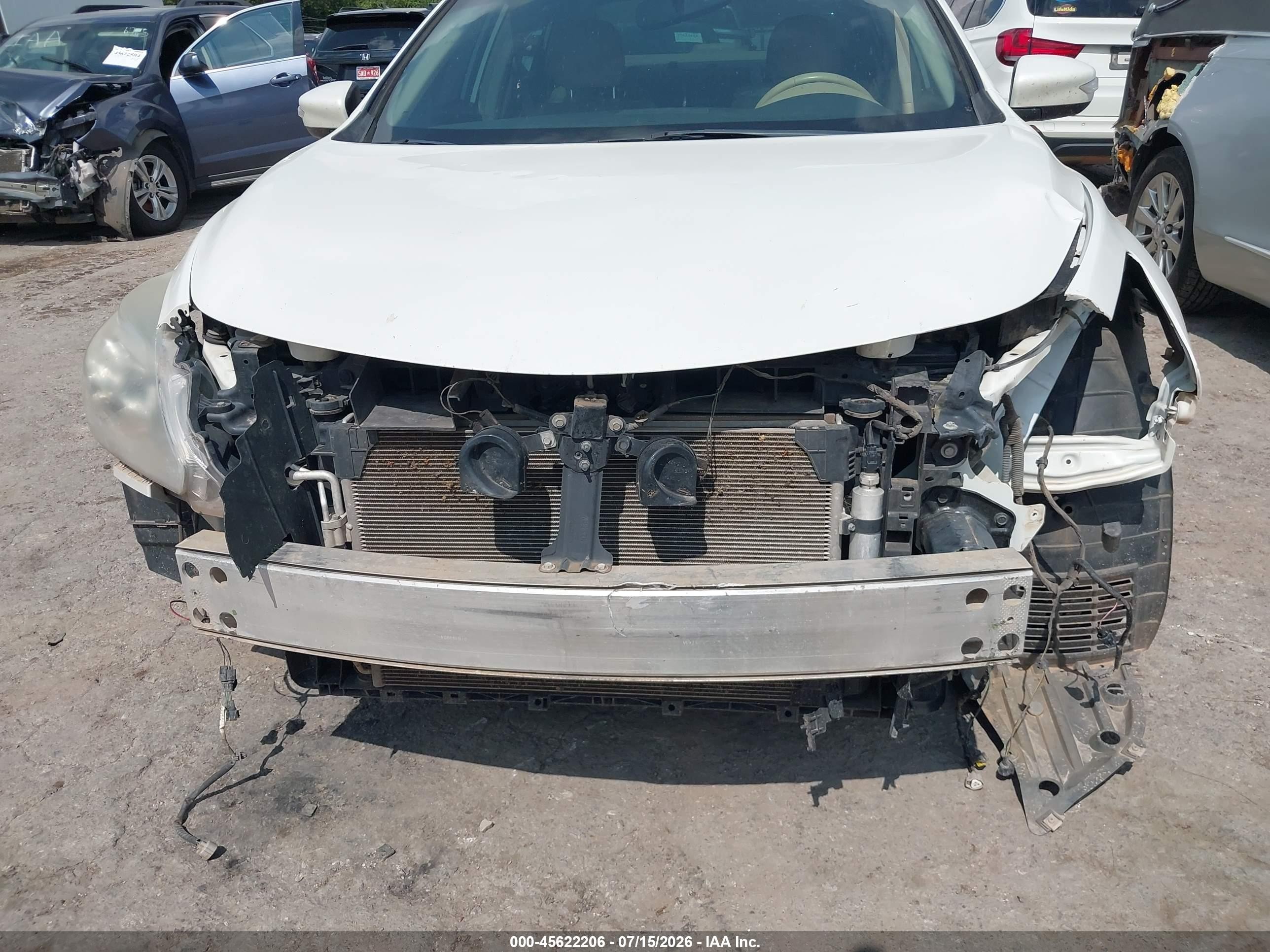2013 Nissan Altima 2.5 Sl White vin: 1N4AL3AP2DN539176