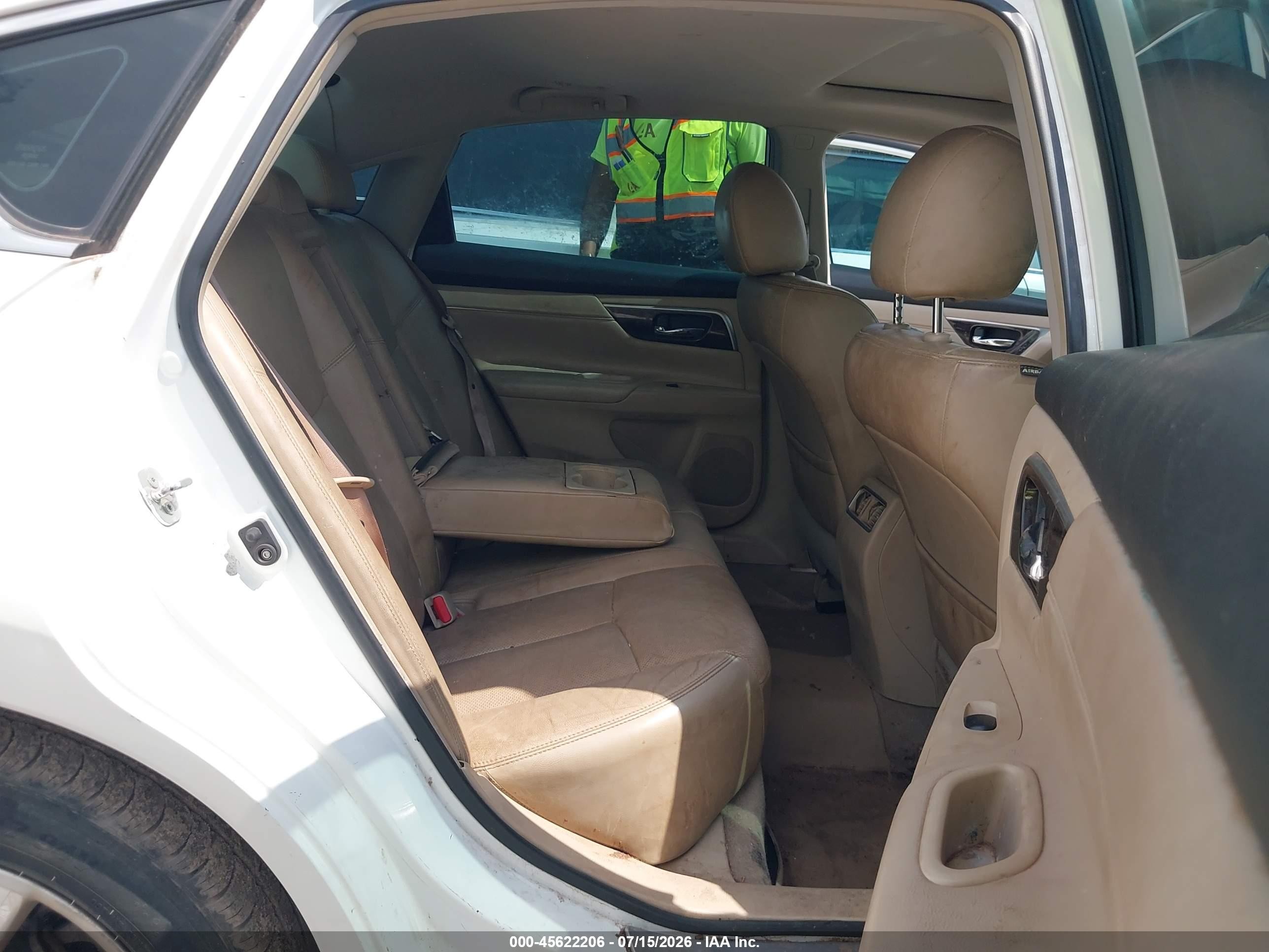 2013 Nissan Altima 2.5 Sl White vin: 1N4AL3AP2DN539176