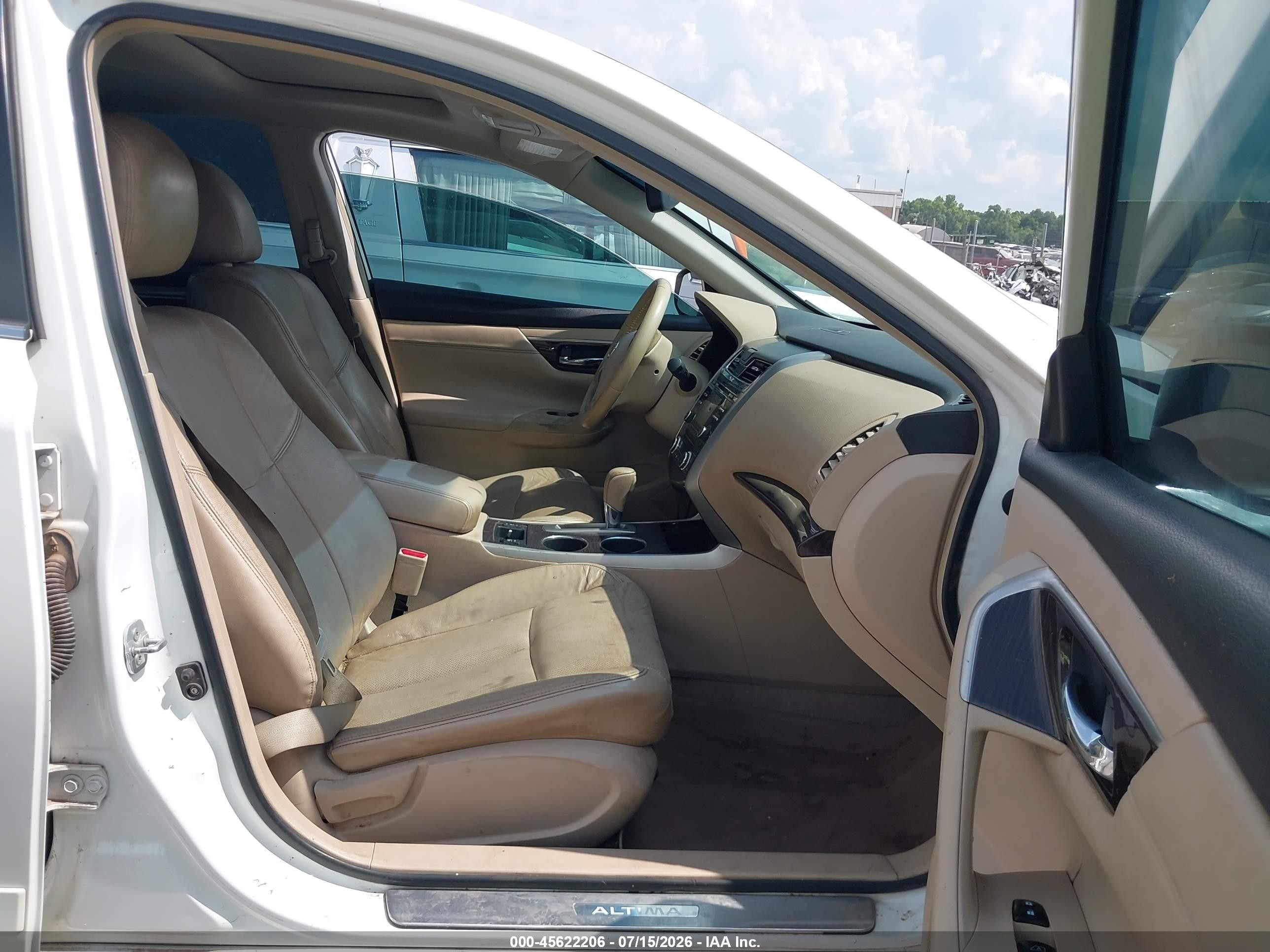 2013 Nissan Altima 2.5 Sl White vin: 1N4AL3AP2DN539176