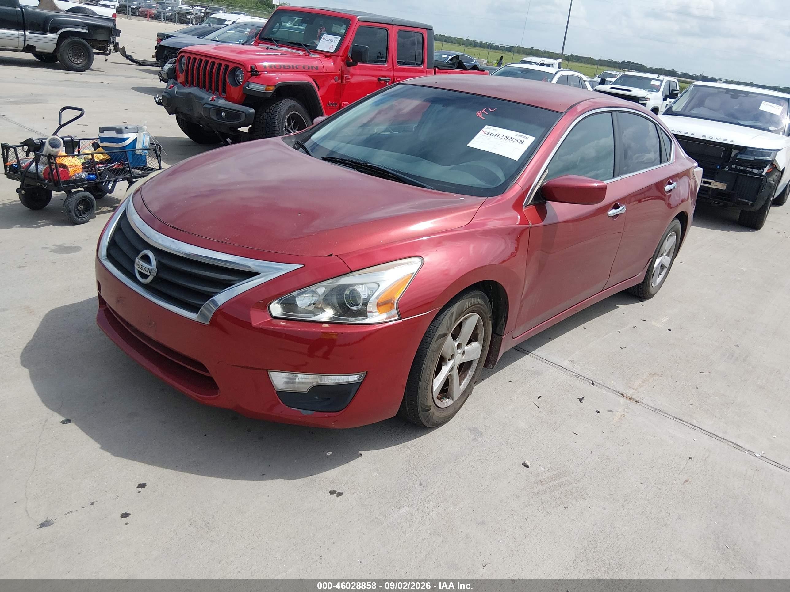 2013 Nissan Altima 2.5 Sv Red vin: 1N4AL3AP2DN559413