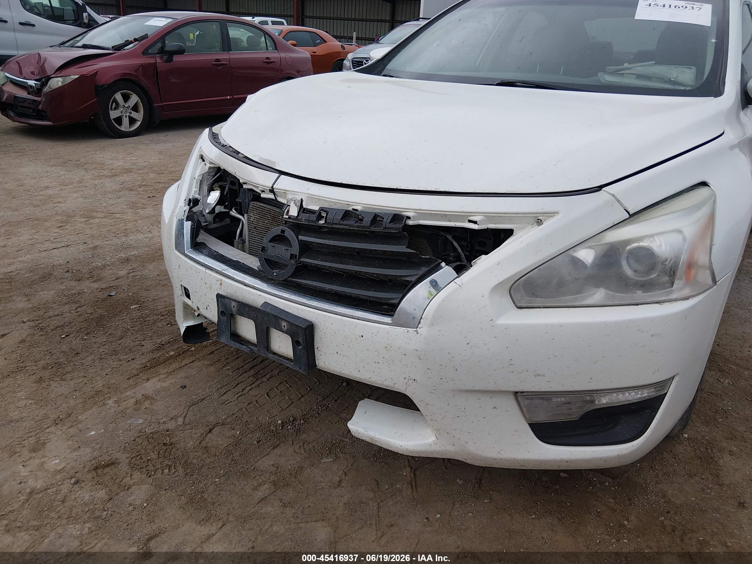 2013 Nissan Altima 2.5 S White vin: 1N4AL3AP2DN573196
