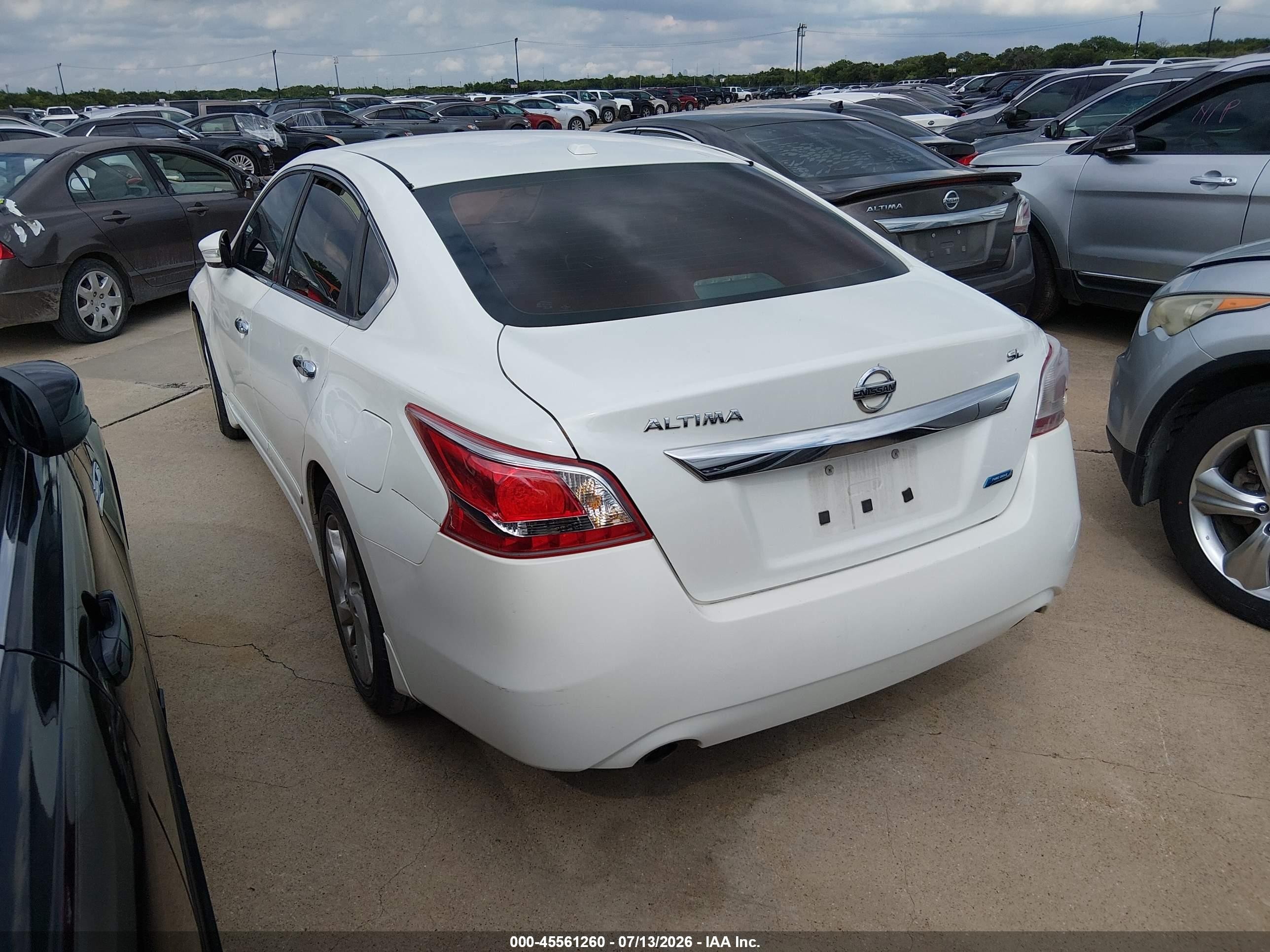 2013 Nissan Altima 2.5 Sl Белый vin: 1N4AL3AP2DN583937