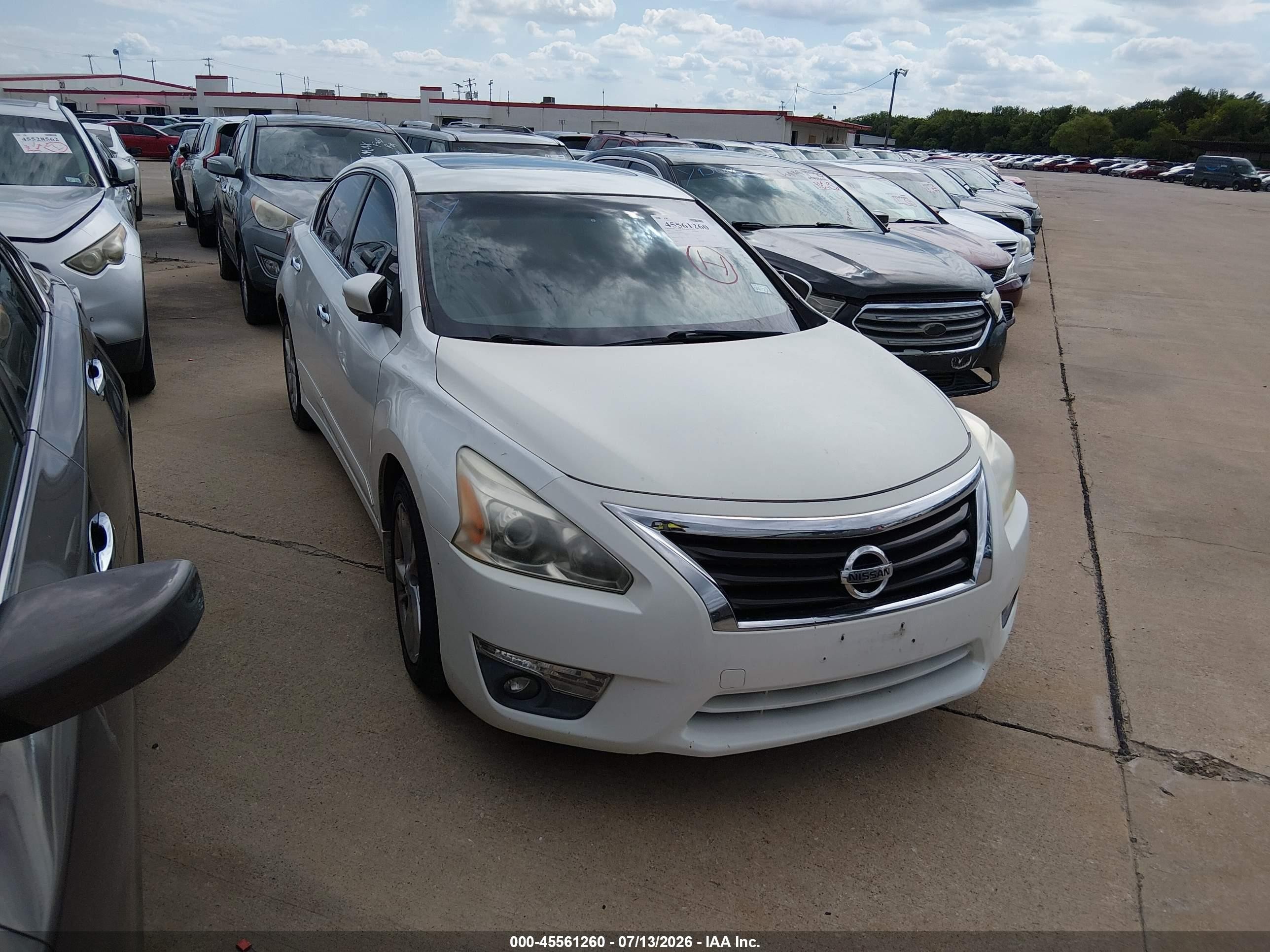 2013 Nissan Altima 2.5 Sl Белый vin: 1N4AL3AP2DN583937