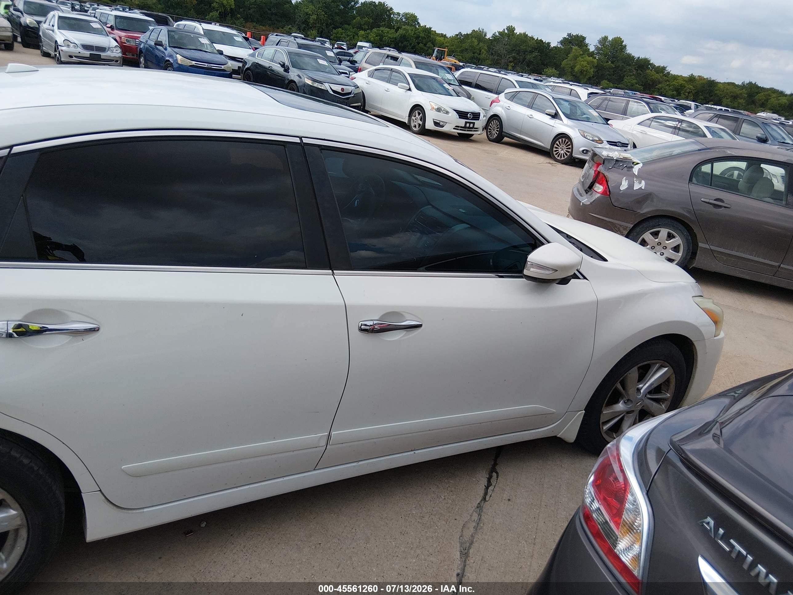 2013 Nissan Altima 2.5 Sl Белый vin: 1N4AL3AP2DN583937