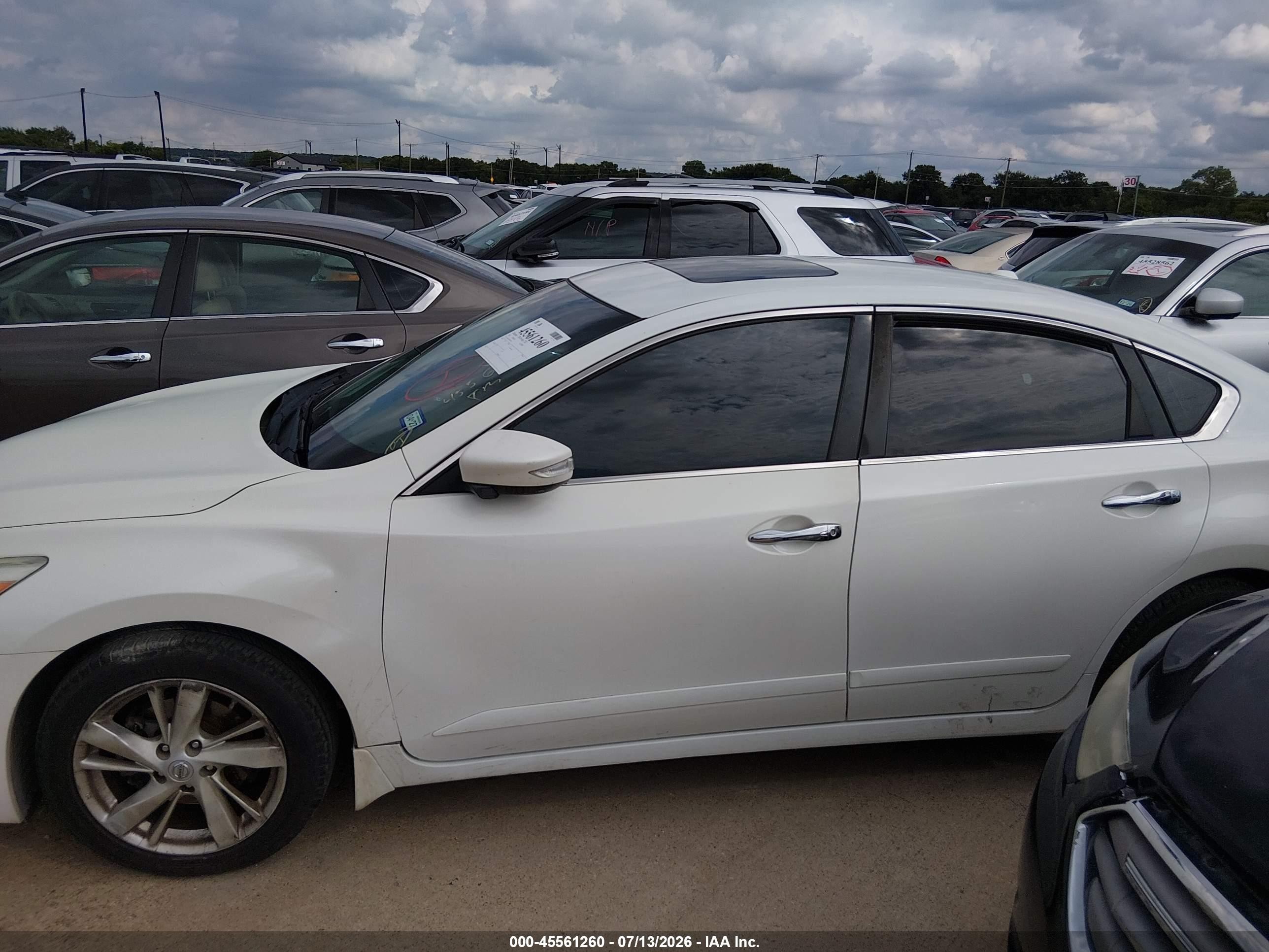 2013 Nissan Altima 2.5 Sl Белый vin: 1N4AL3AP2DN583937