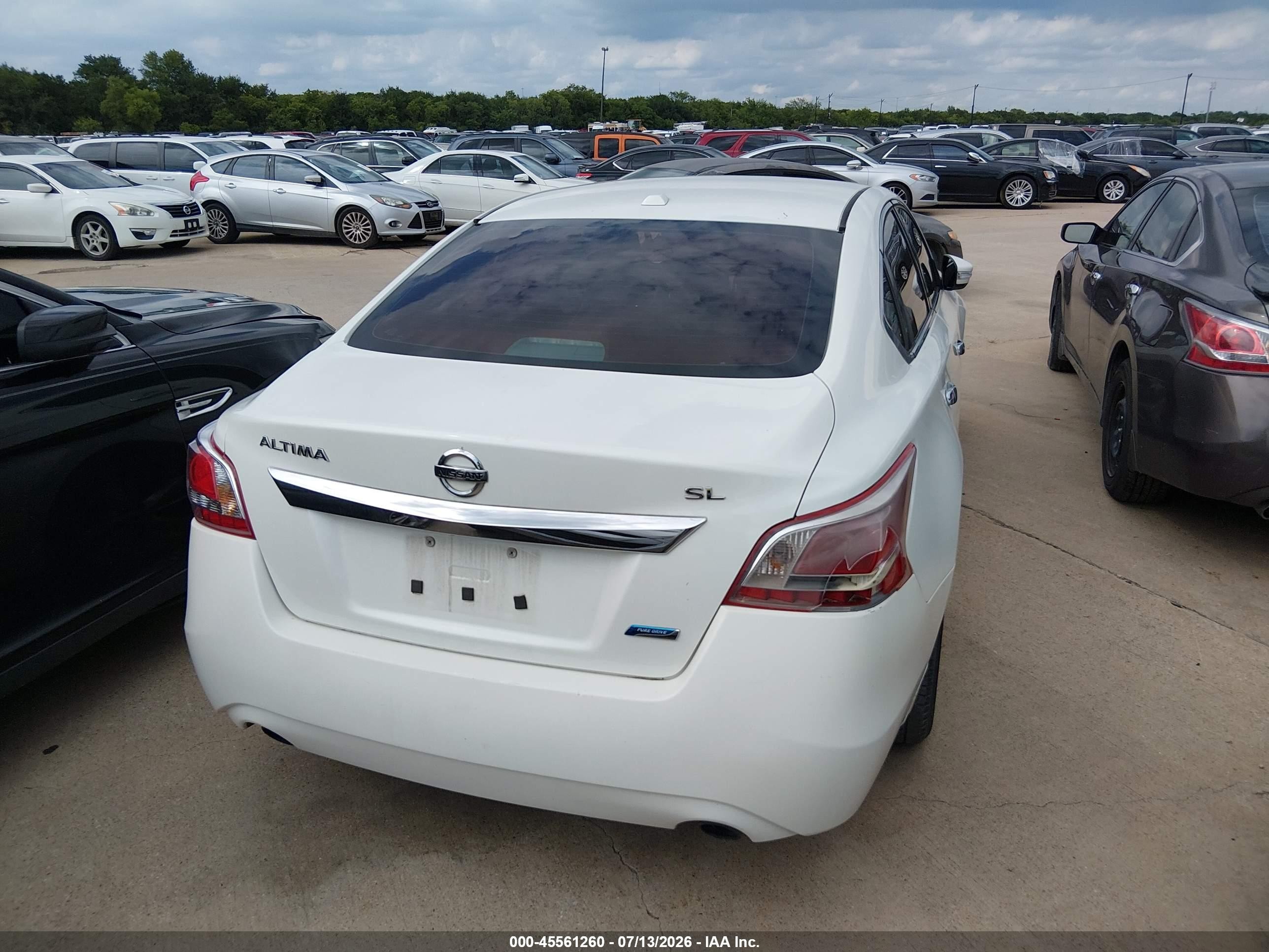 2013 Nissan Altima 2.5 Sl Белый vin: 1N4AL3AP2DN583937