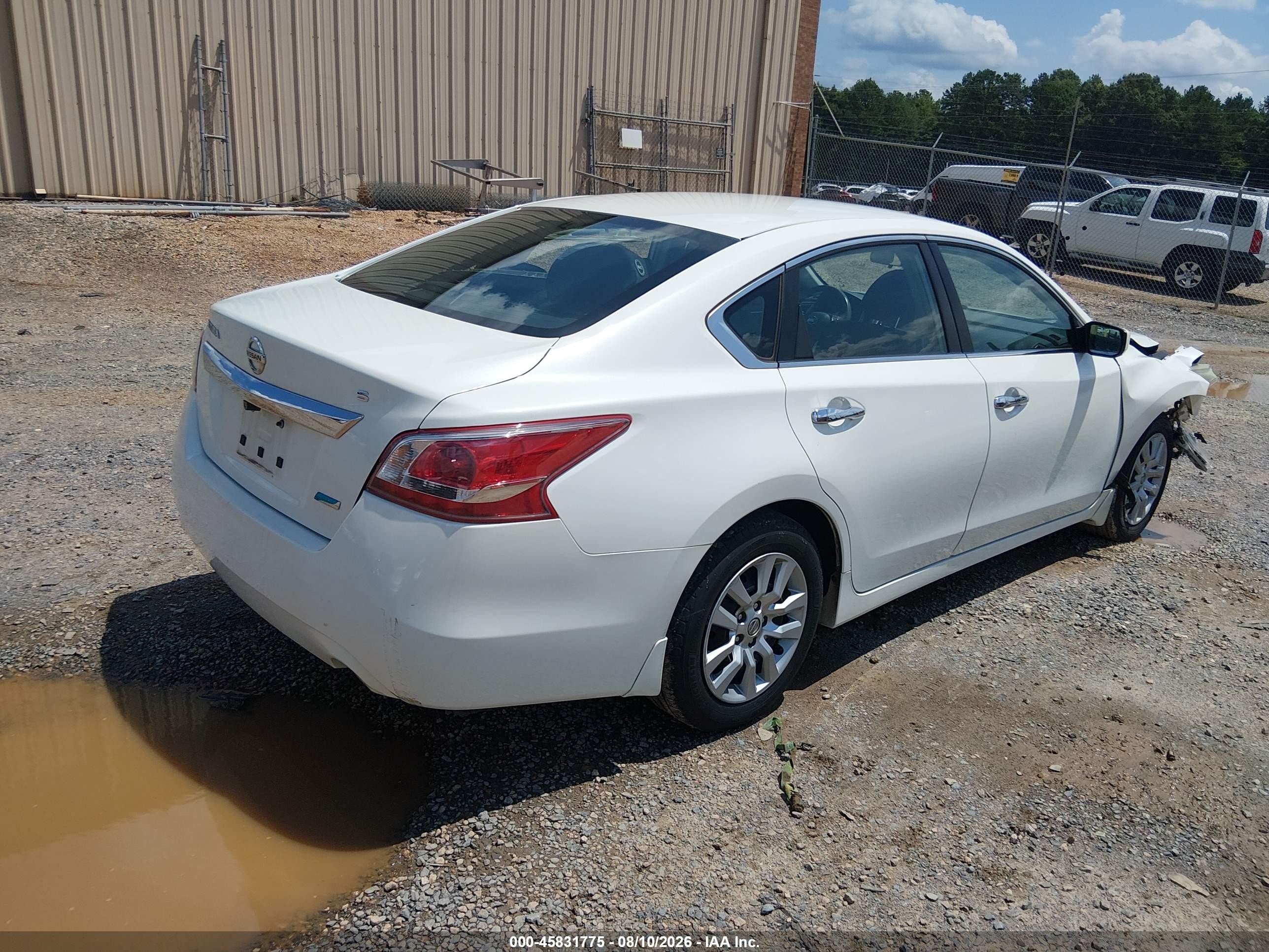 2013 Nissan Altima 2.5 S White vin: 1N4AL3AP2DN587728