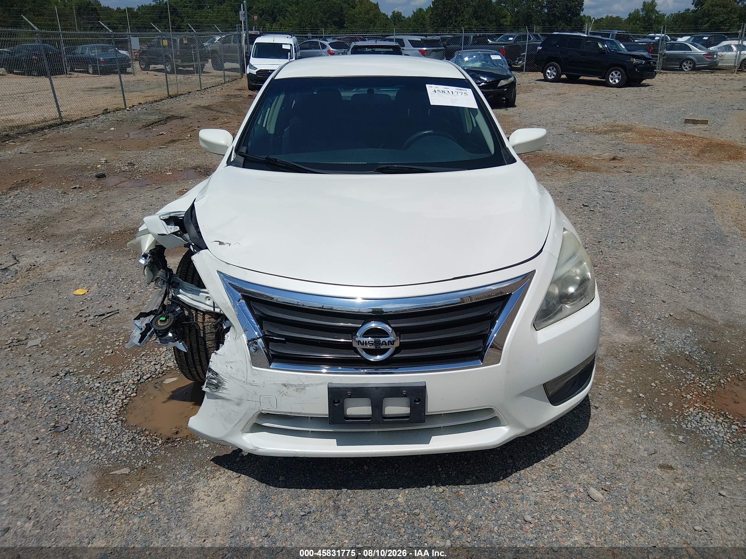 2013 Nissan Altima 2.5 S White vin: 1N4AL3AP2DN587728