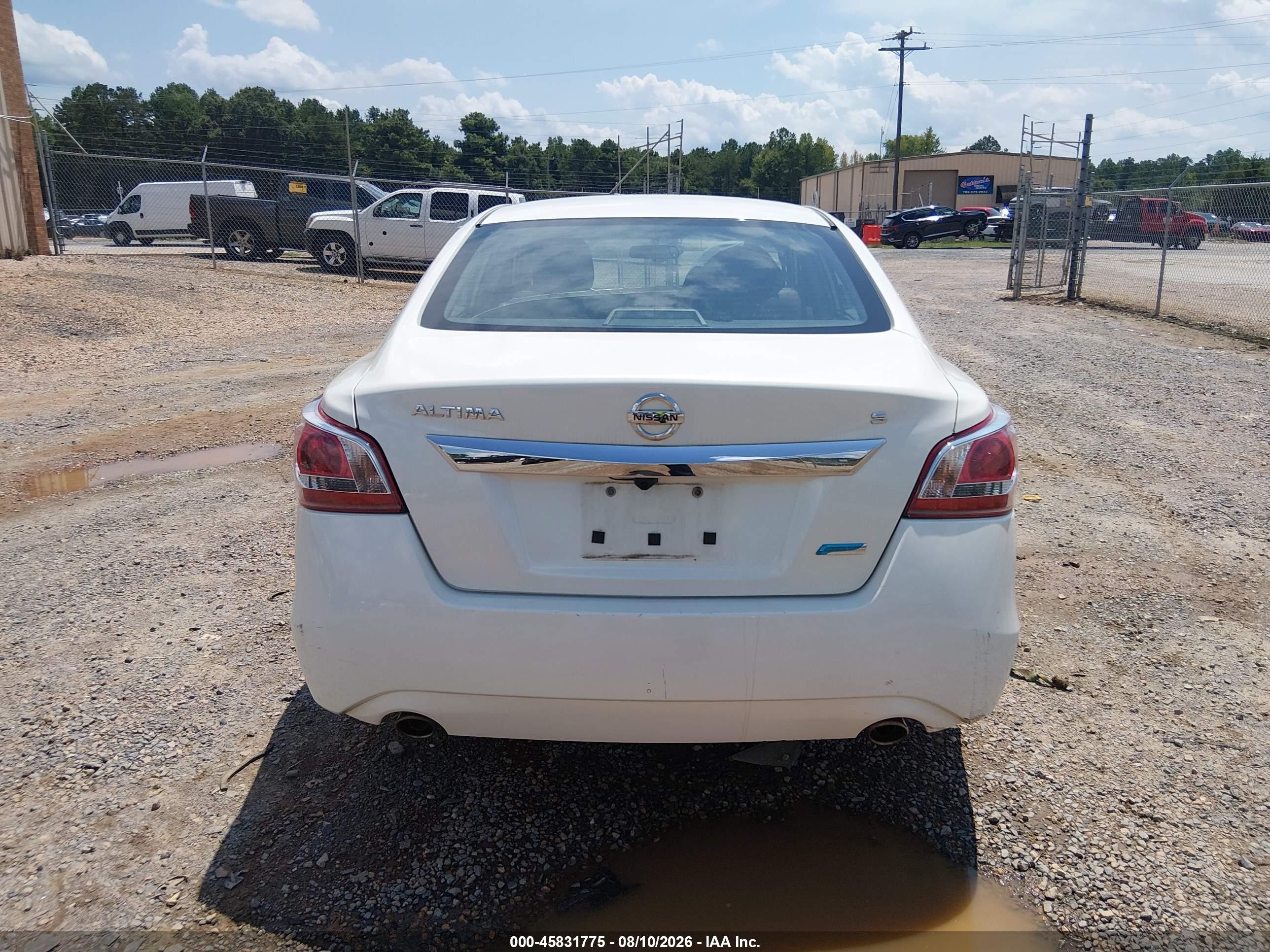 2013 Nissan Altima 2.5 S White vin: 1N4AL3AP2DN587728