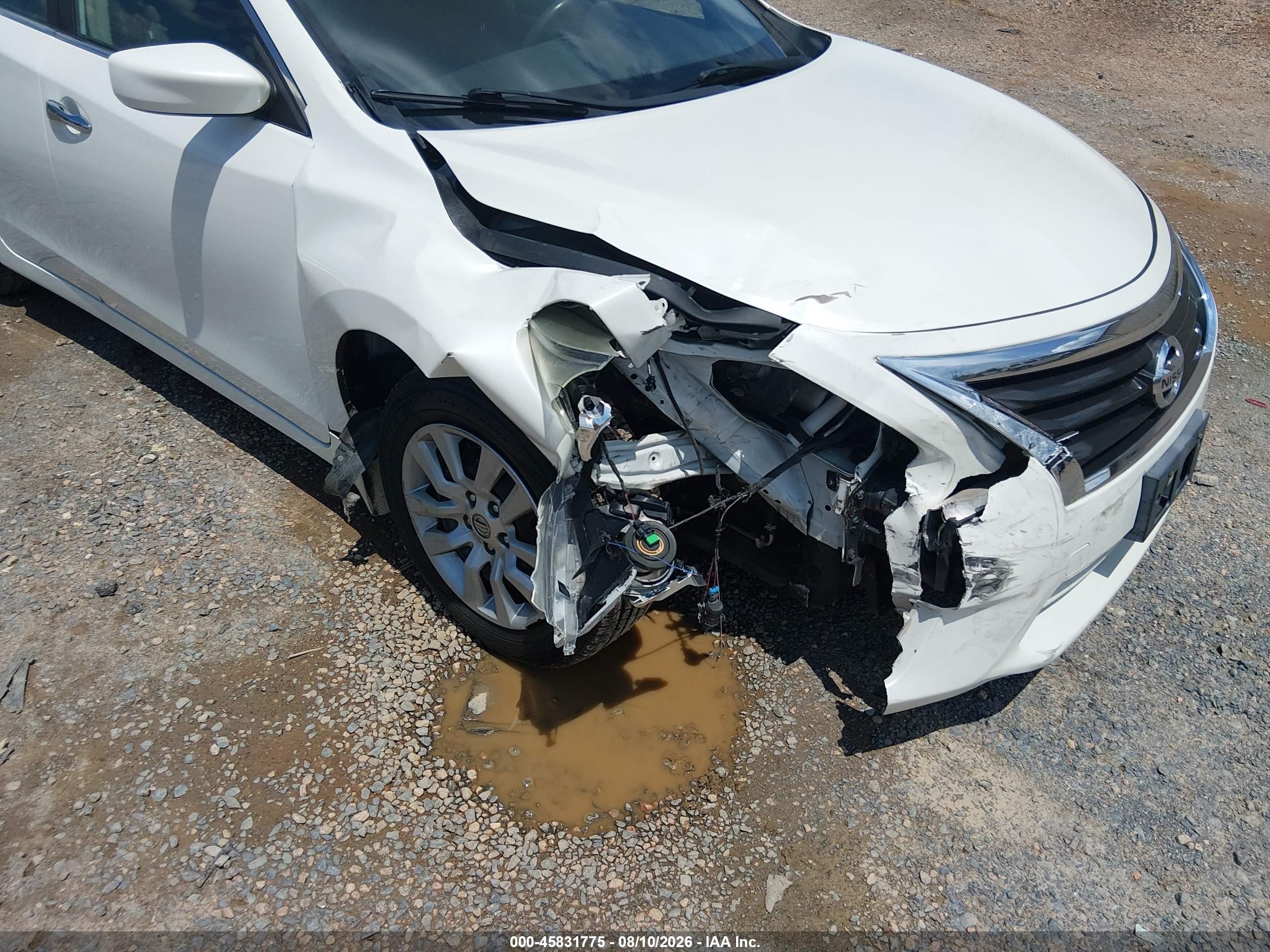 2013 Nissan Altima 2.5 S White vin: 1N4AL3AP2DN587728