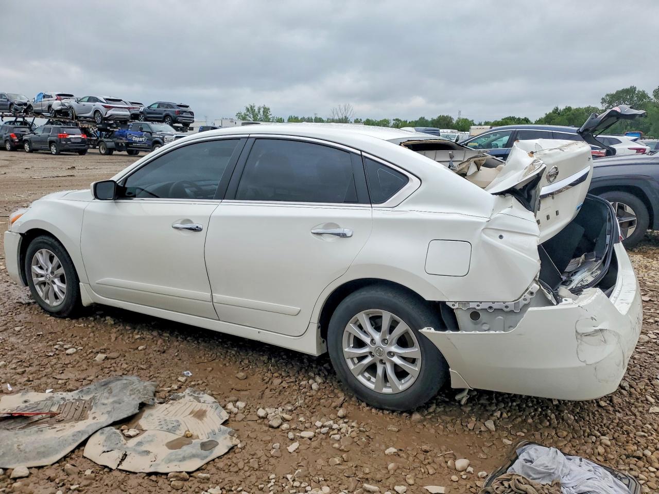 2014 Nissan Altima 2.5 S White vin: 1N4AL3AP2EC157002