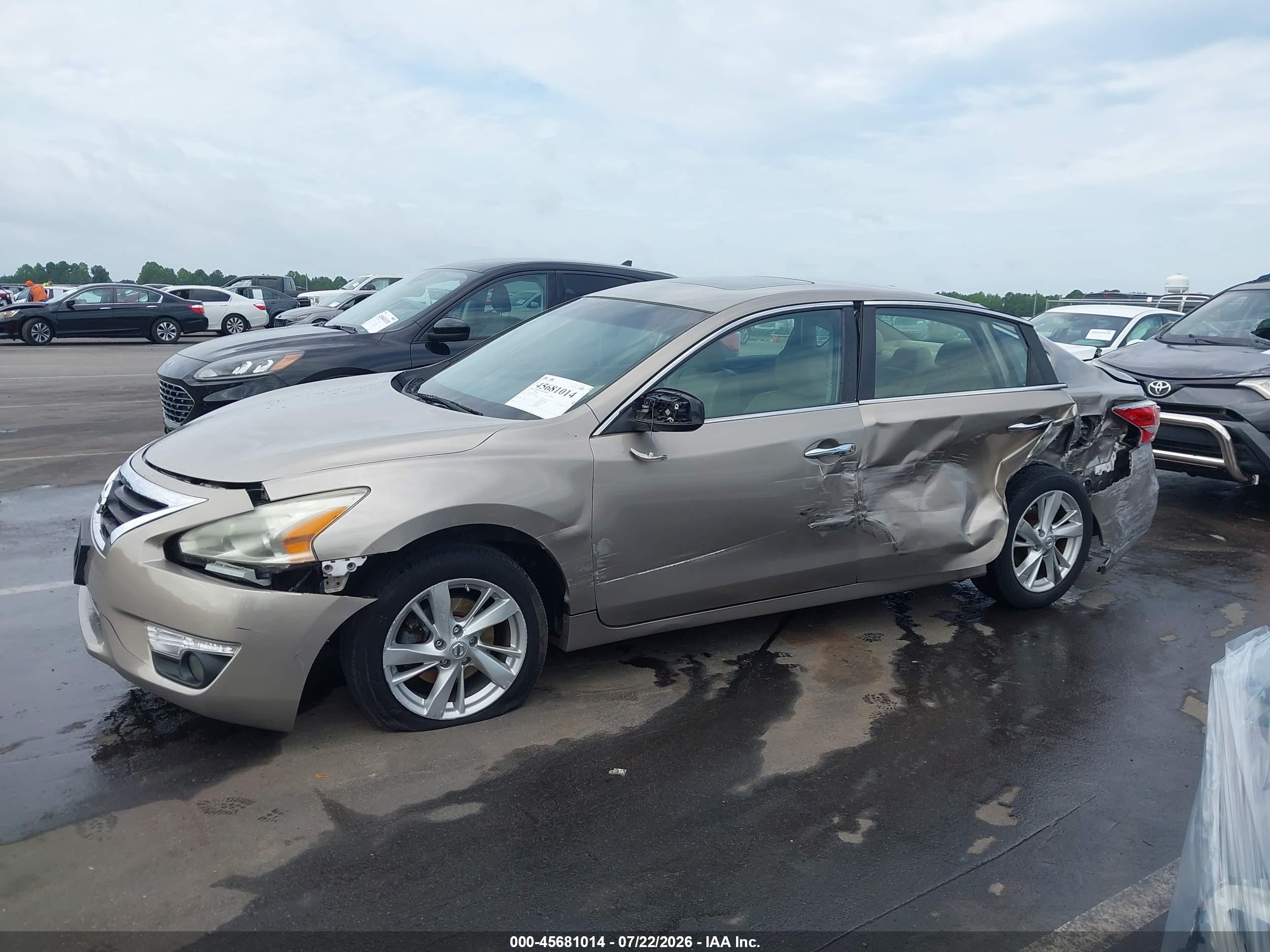 2014 Nissan Altima 2.5 Sl Champagne vin: 1N4AL3AP2EC166749