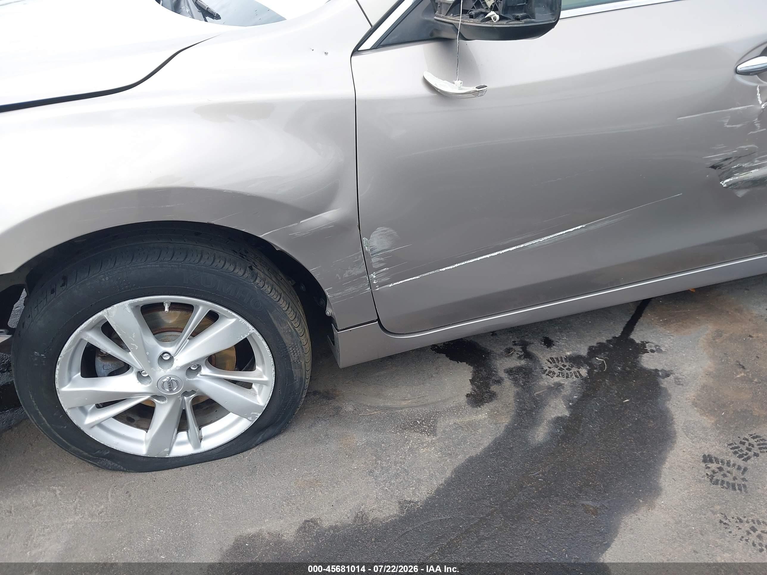 2014 Nissan Altima 2.5 Sl Champagne vin: 1N4AL3AP2EC166749