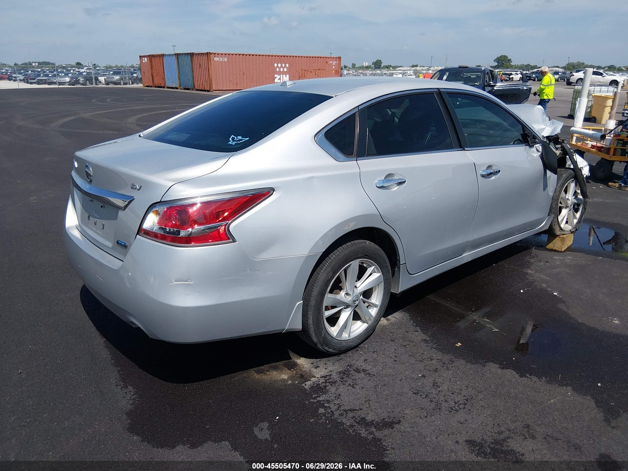2014 Nissan Altima 2.5 Sv Серебряный vin: 1N4AL3AP2EC175709