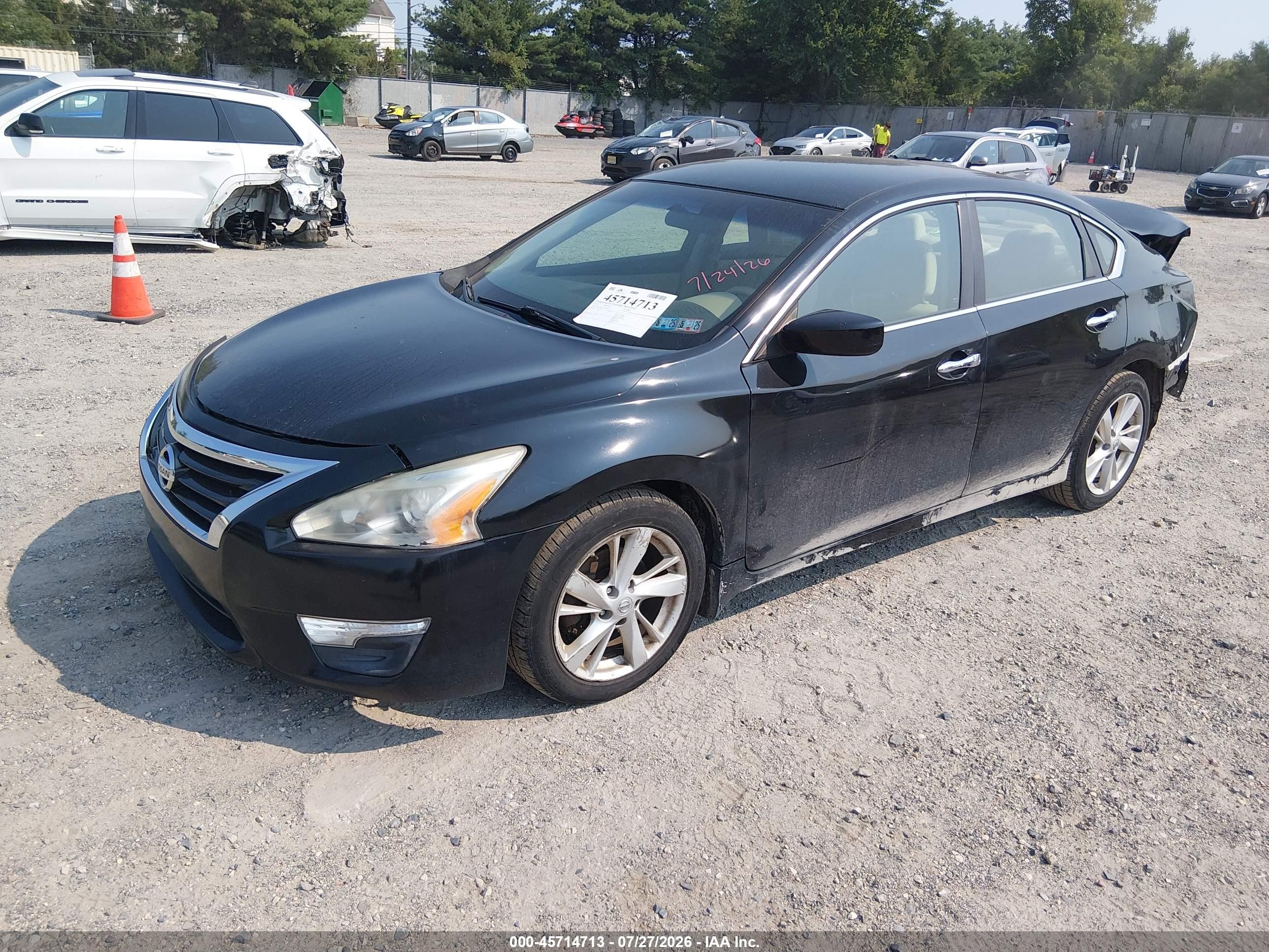 2014 Nissan Altima 2.5 Sv Black vin: 1N4AL3AP2EC184572