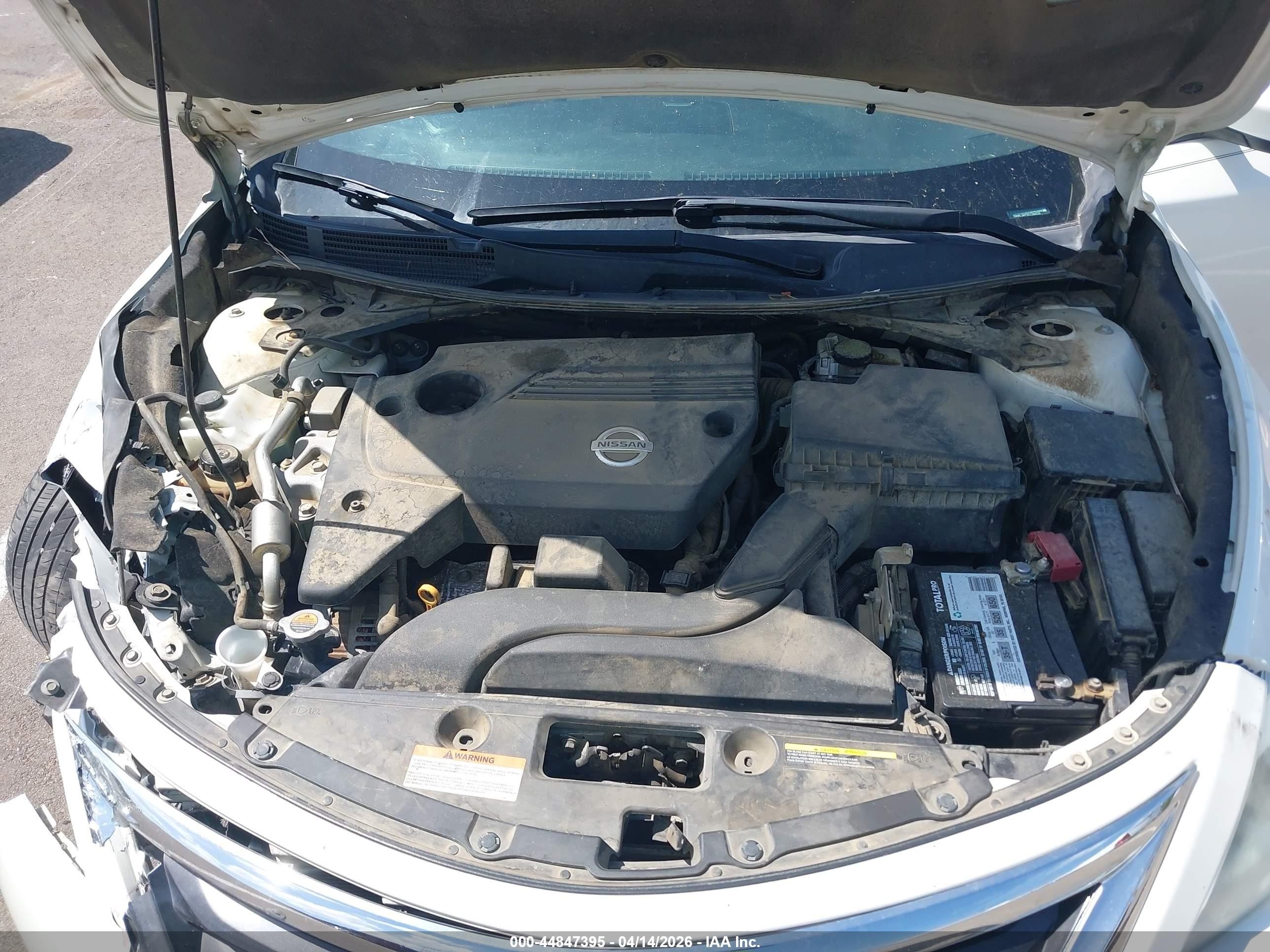 2014 Nissan Altima 2.5 Sl White vin: 1N4AL3AP2EC264535