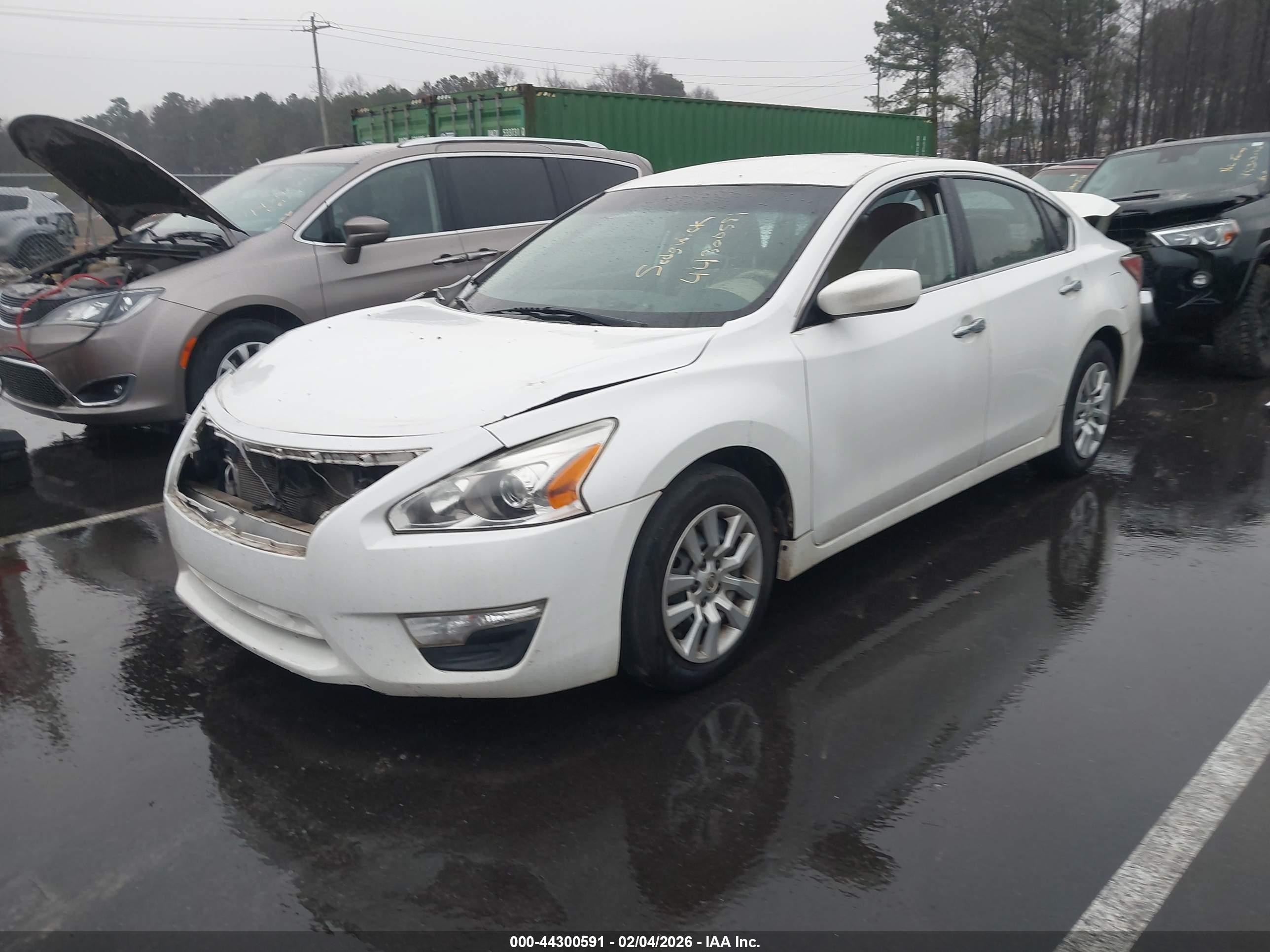 2014 Nissan Altima 2.5/2.5 S/2.5 Sl/2.5 Sv White vin: 1N4AL3AP2EC268326