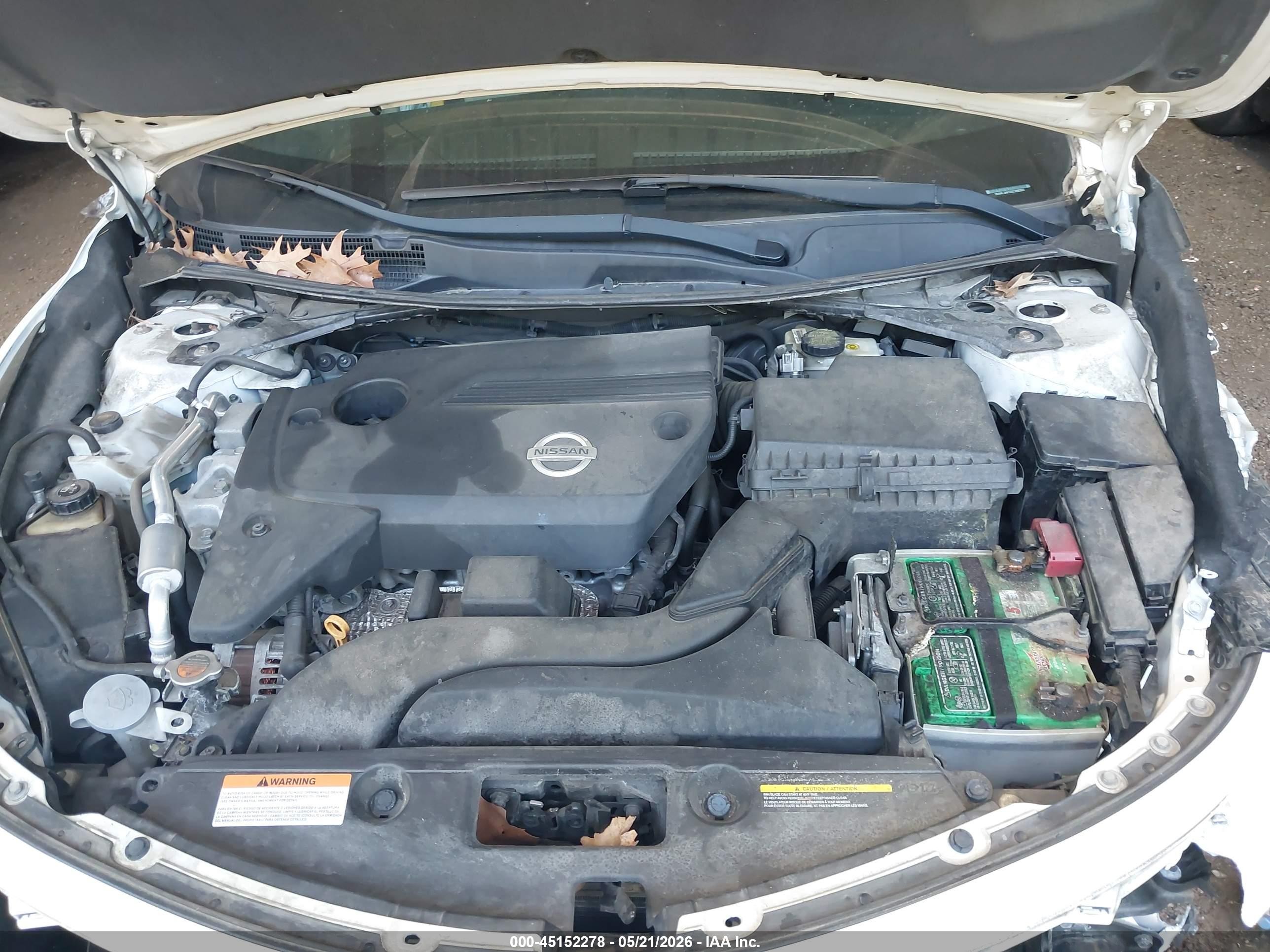 2014 Nissan Altima 2.5 S Белый vin: 1N4AL3AP2EC268360