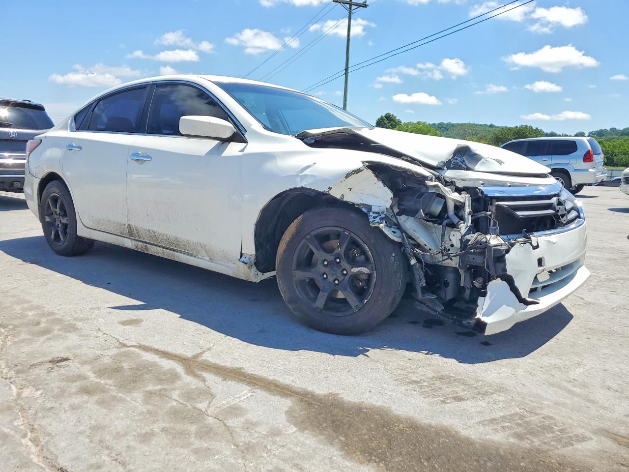 2014 Nissan Altima 2.5 S White vin: 1N4AL3AP2EC282694