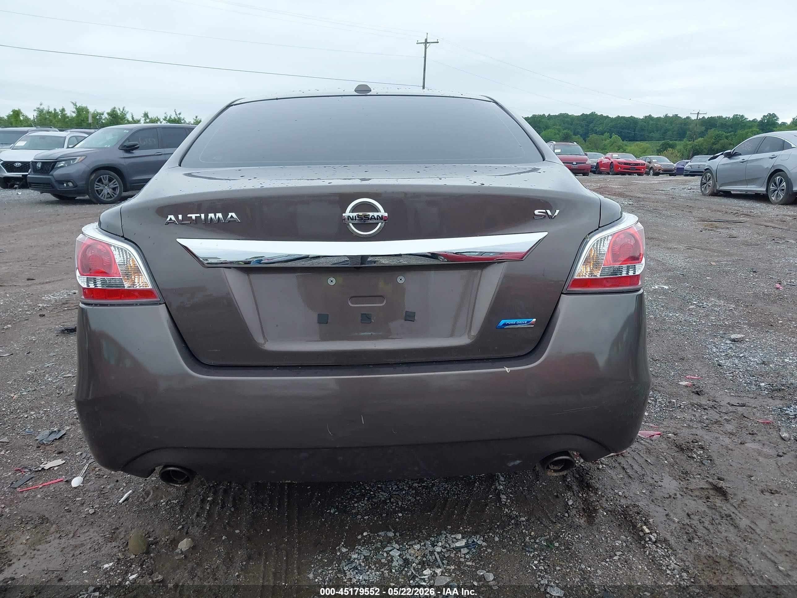 2014 Nissan Altima 2.5 Sv Brown vin: 1N4AL3AP2EC410996