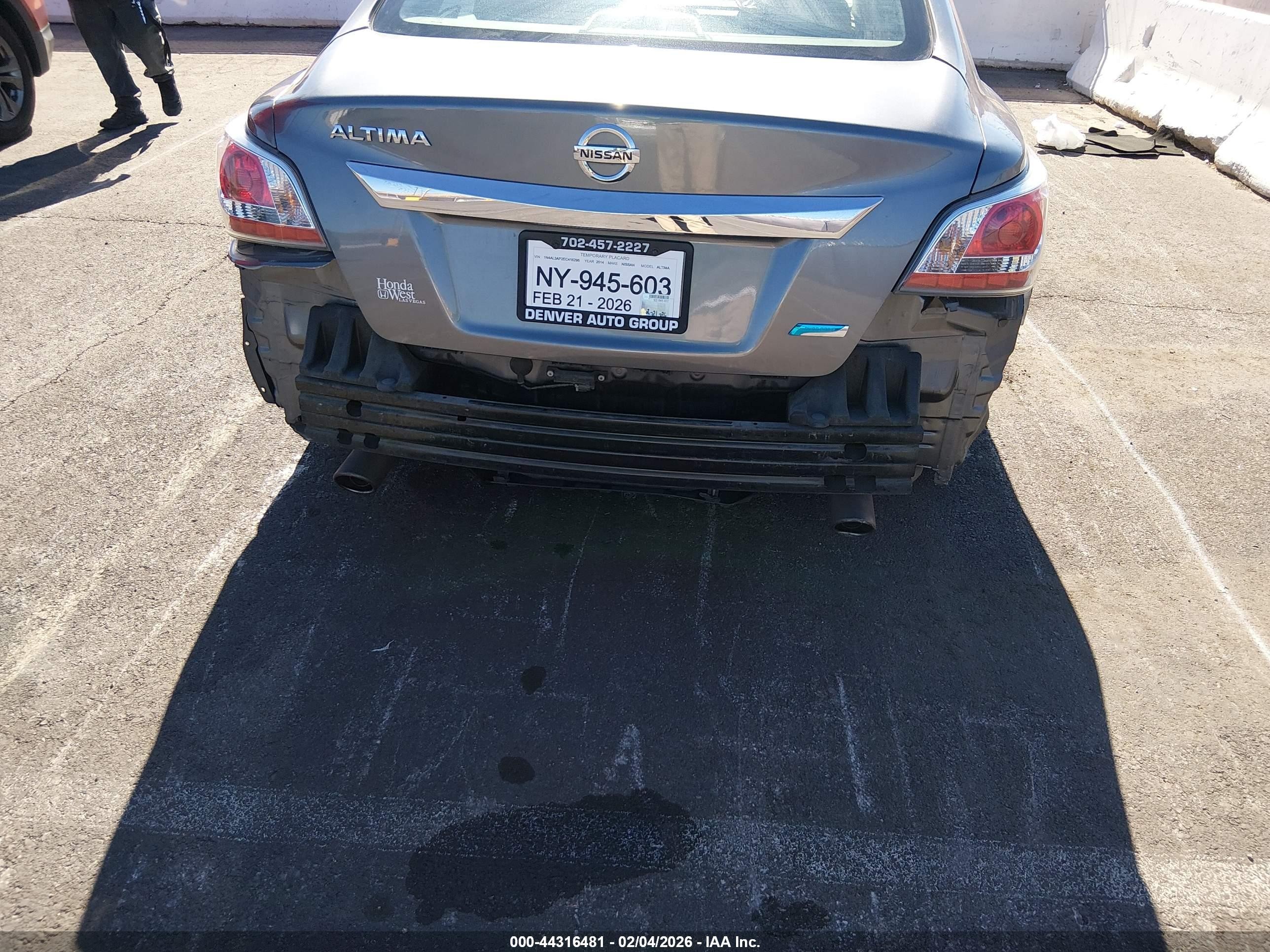 2014 Nissan Altima 2.5 Gray vin: 1N4AL3AP2EC416295