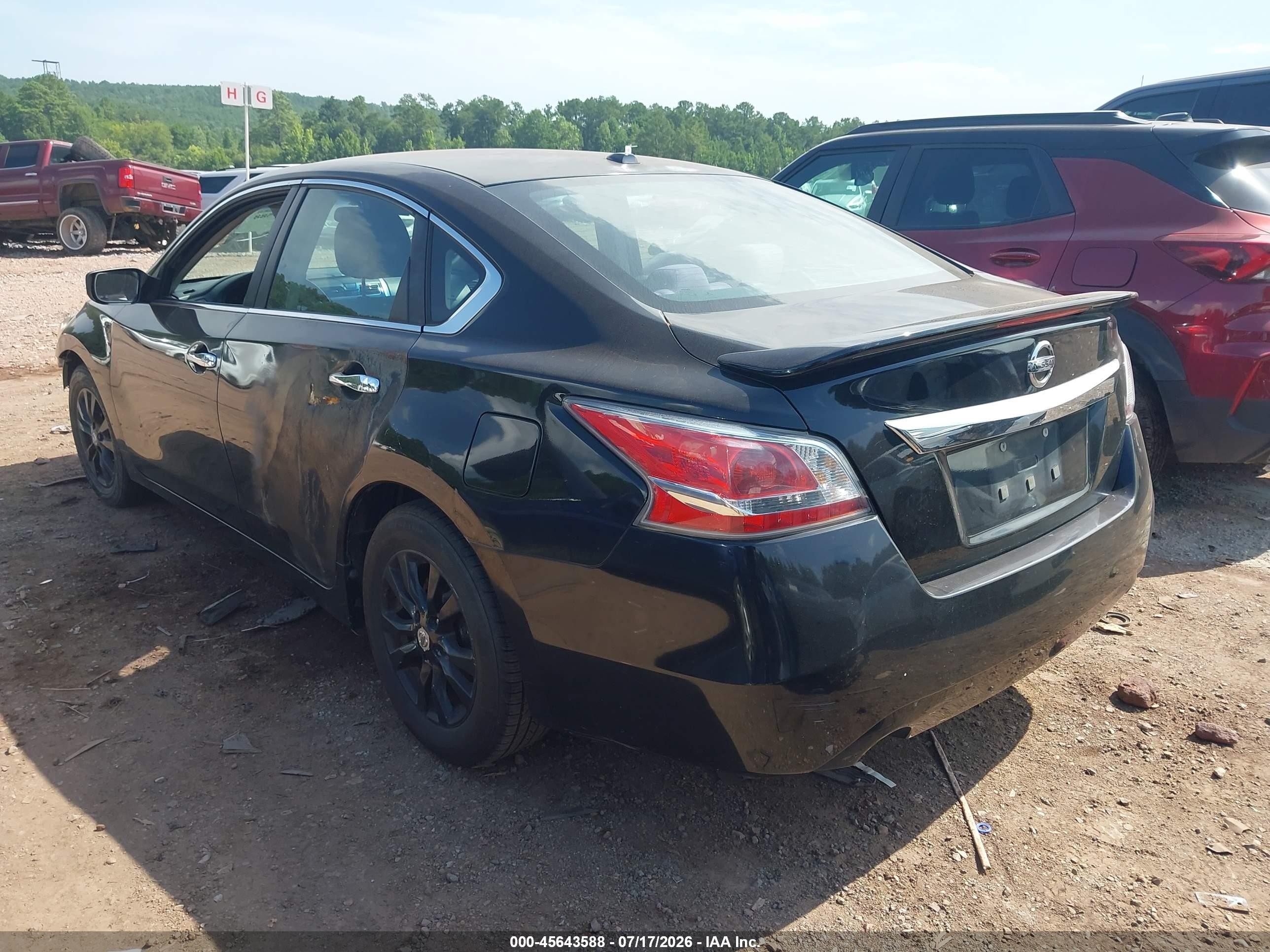 2014 Nissan Altima 2.5 S Black vin: 1N4AL3AP2EC425398