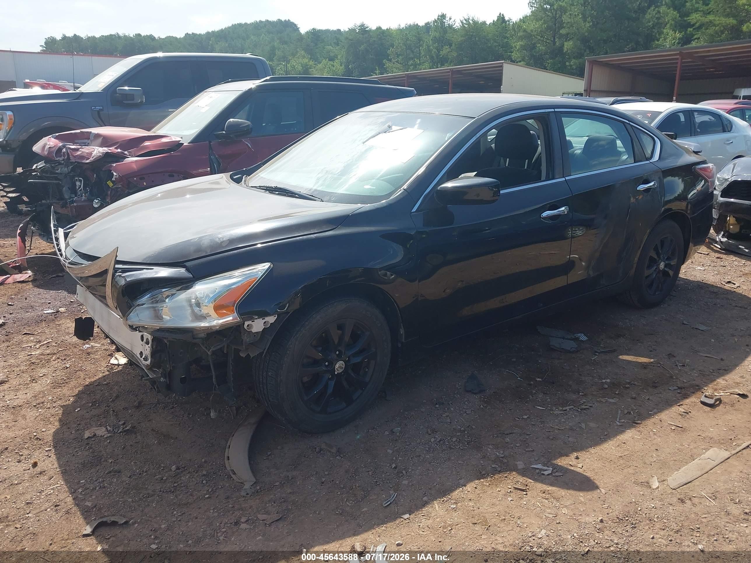 2014 Nissan Altima 2.5 S Black vin: 1N4AL3AP2EC425398