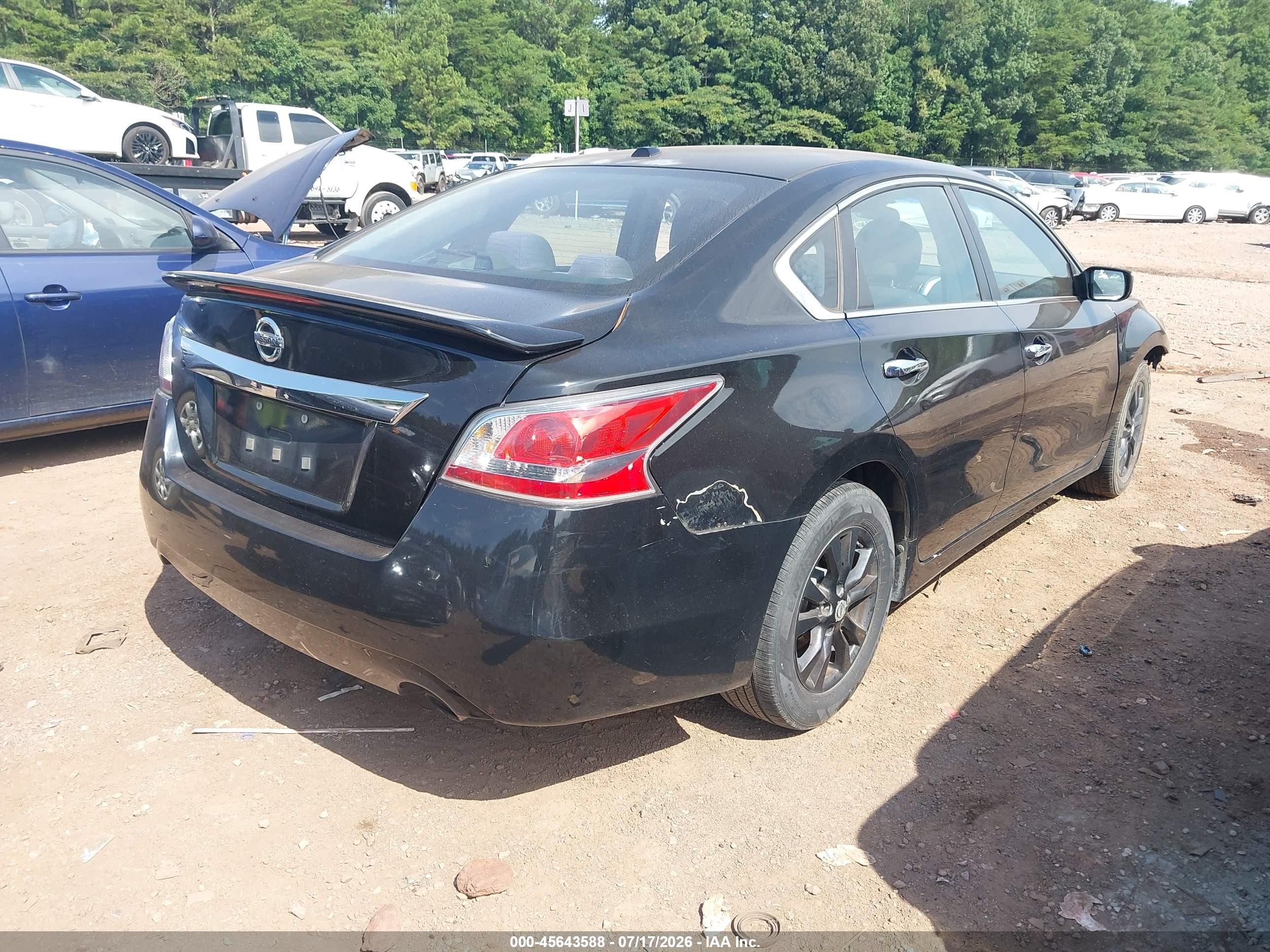2014 Nissan Altima 2.5 S Black vin: 1N4AL3AP2EC425398