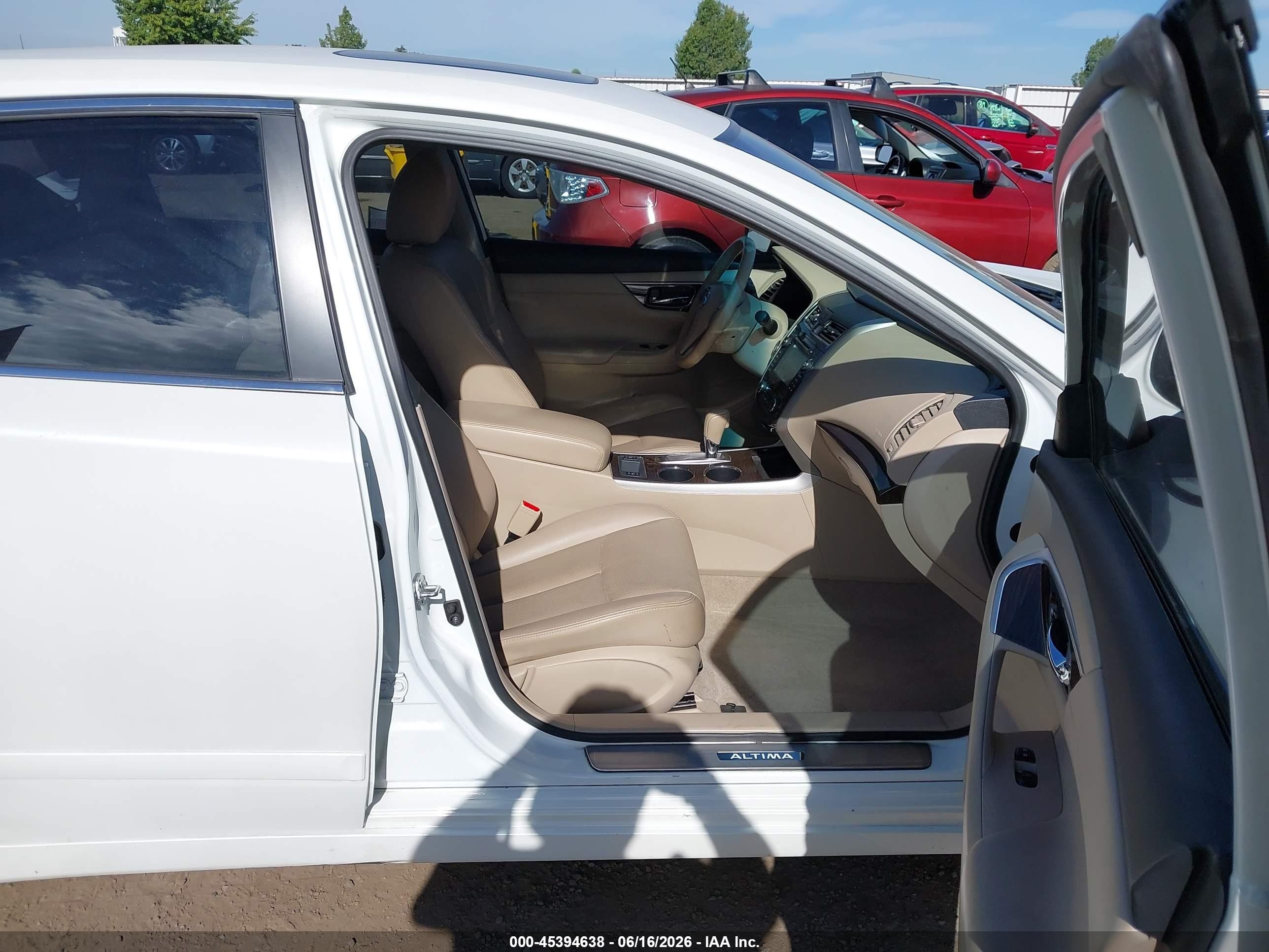 2014 Nissan Altima 2.5 Sl White vin: 1N4AL3AP2EC426681