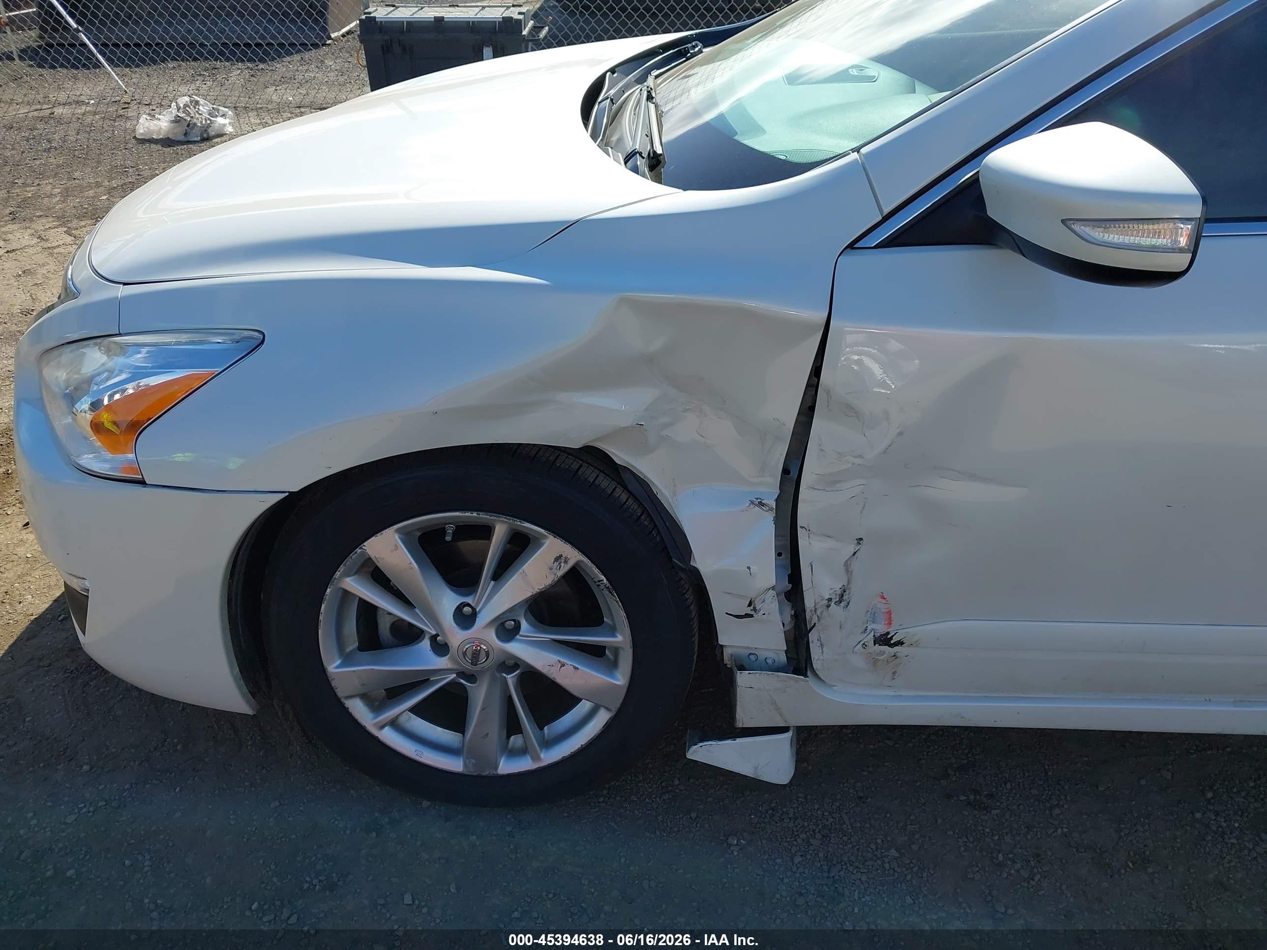 2014 Nissan Altima 2.5 Sl White vin: 1N4AL3AP2EC426681