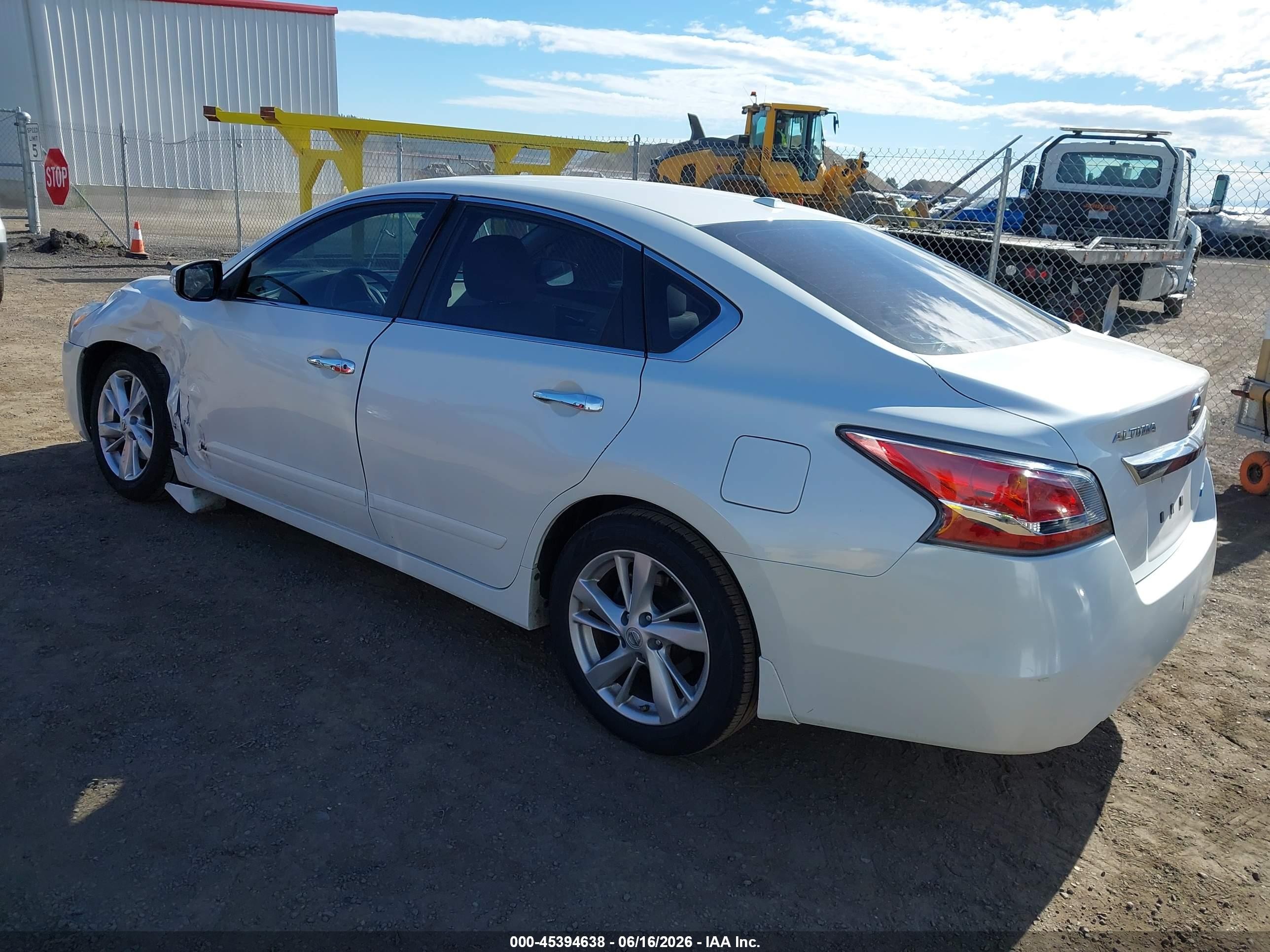 2014 Nissan Altima 2.5 Sl White vin: 1N4AL3AP2EC426681