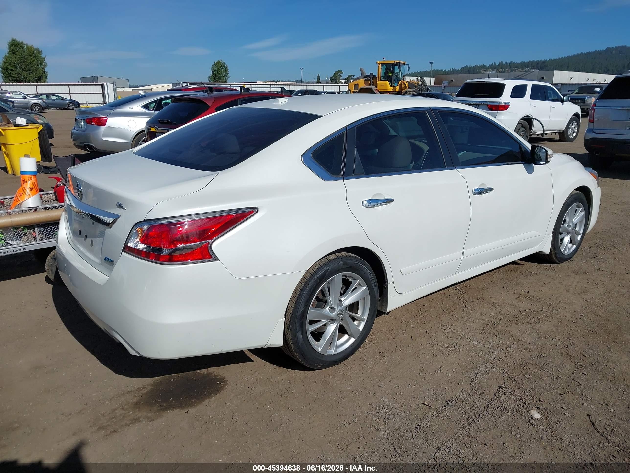 2014 Nissan Altima 2.5 Sl White vin: 1N4AL3AP2EC426681
