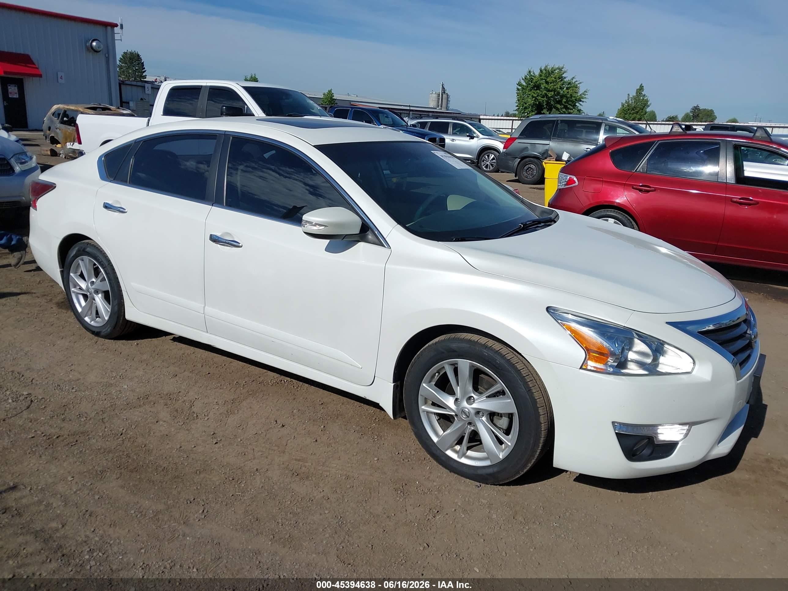 2014 Nissan Altima 2.5 Sl White vin: 1N4AL3AP2EC426681