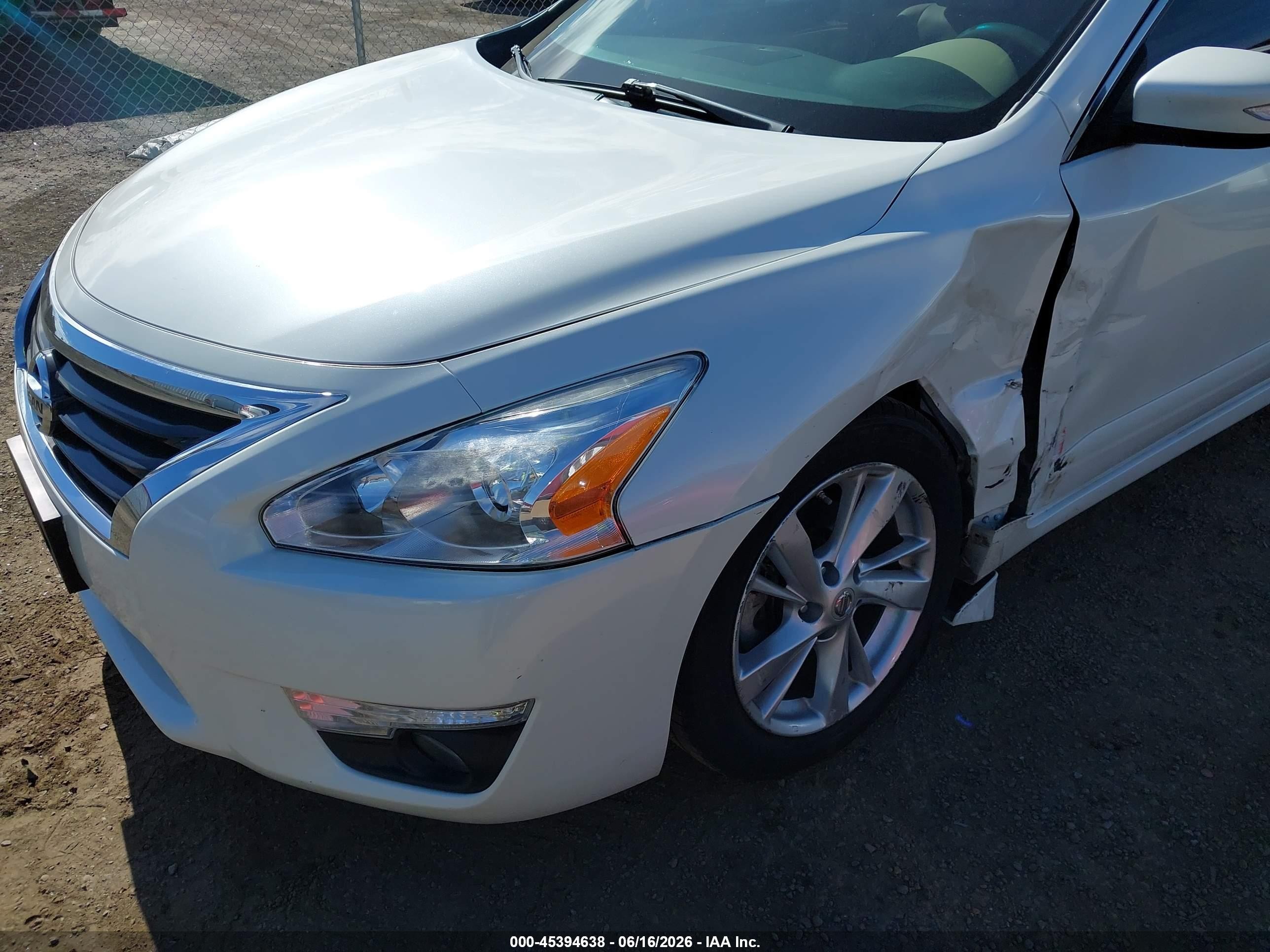2014 Nissan Altima 2.5 Sl White vin: 1N4AL3AP2EC426681