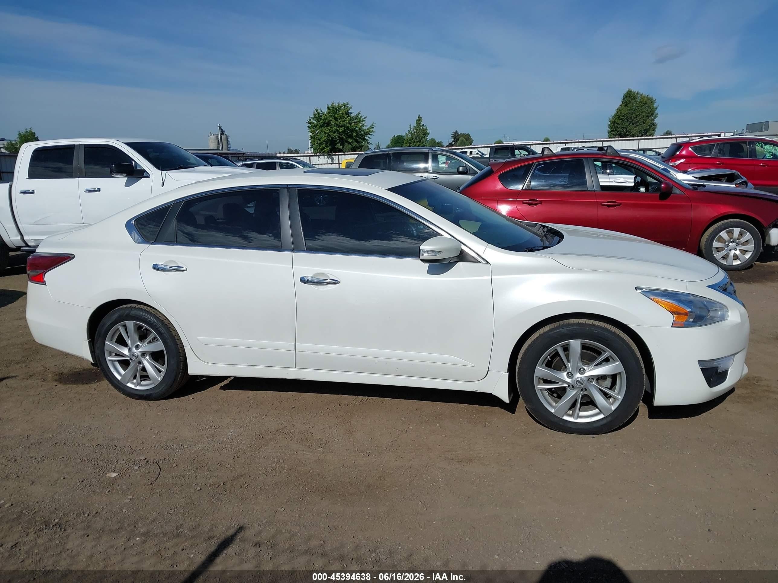 2014 Nissan Altima 2.5 Sl White vin: 1N4AL3AP2EC426681