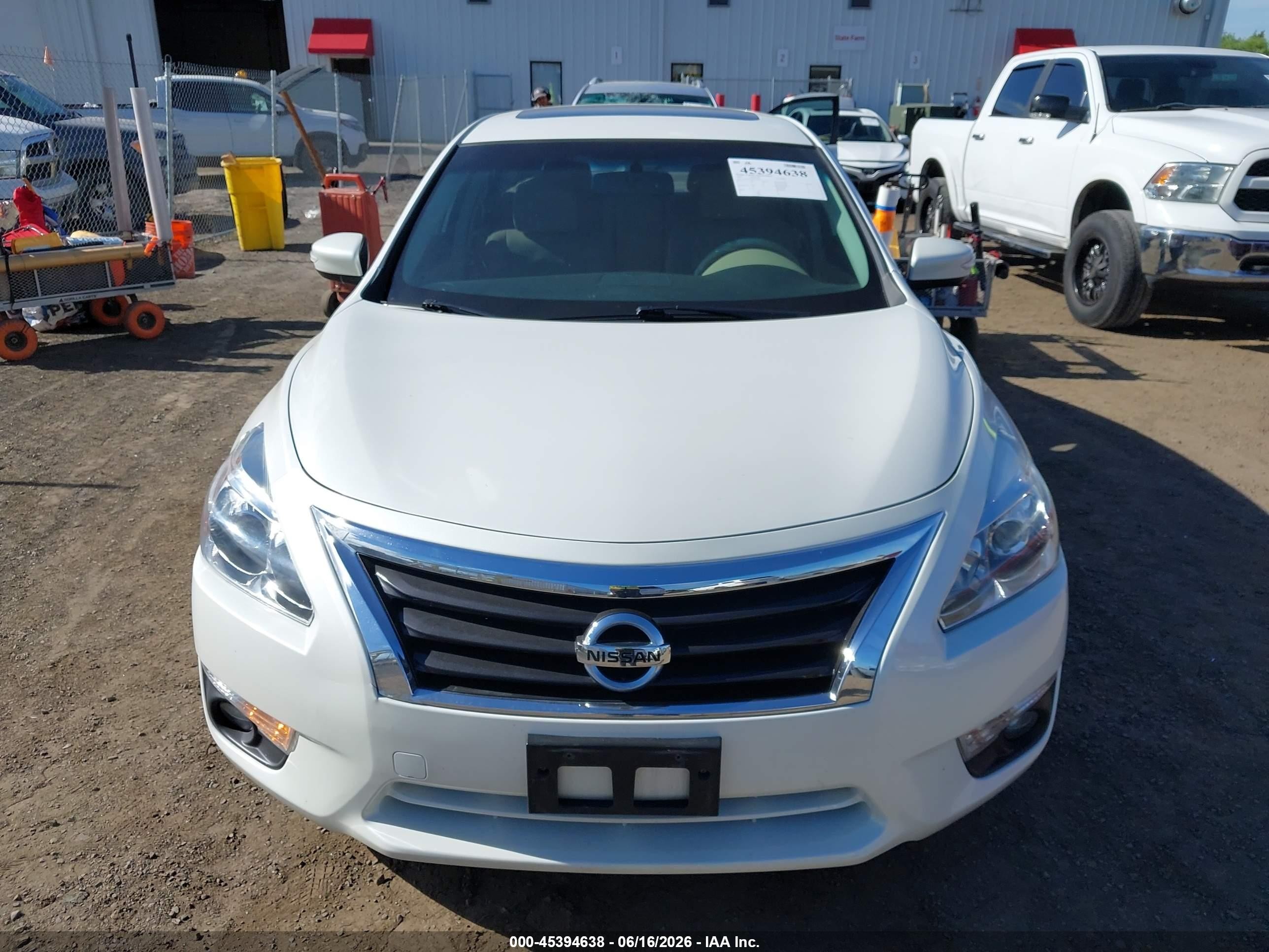2014 Nissan Altima 2.5 Sl White vin: 1N4AL3AP2EC426681