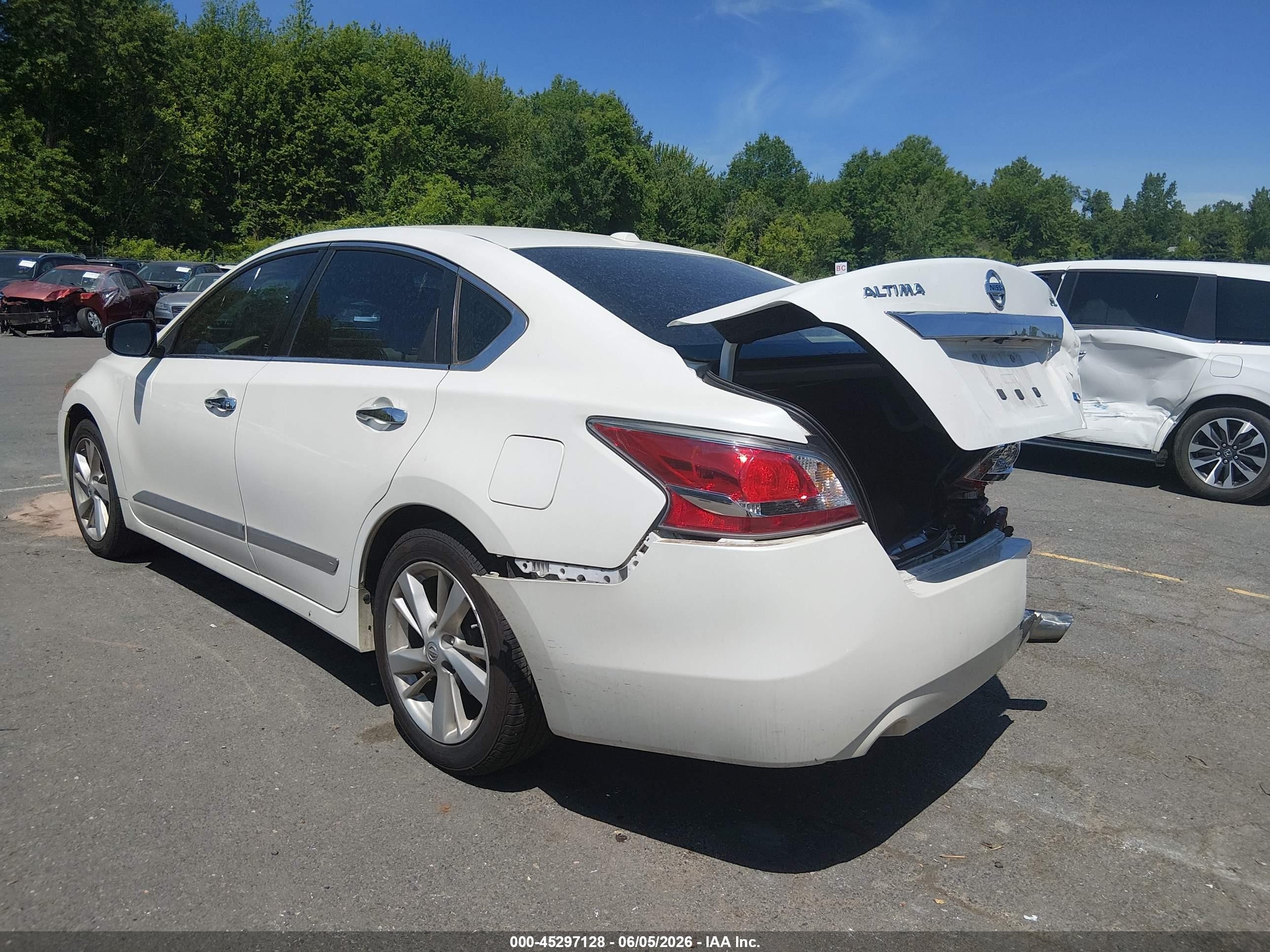 2014 Nissan Altima 2.5 Sl White vin: 1N4AL3AP2EC903917