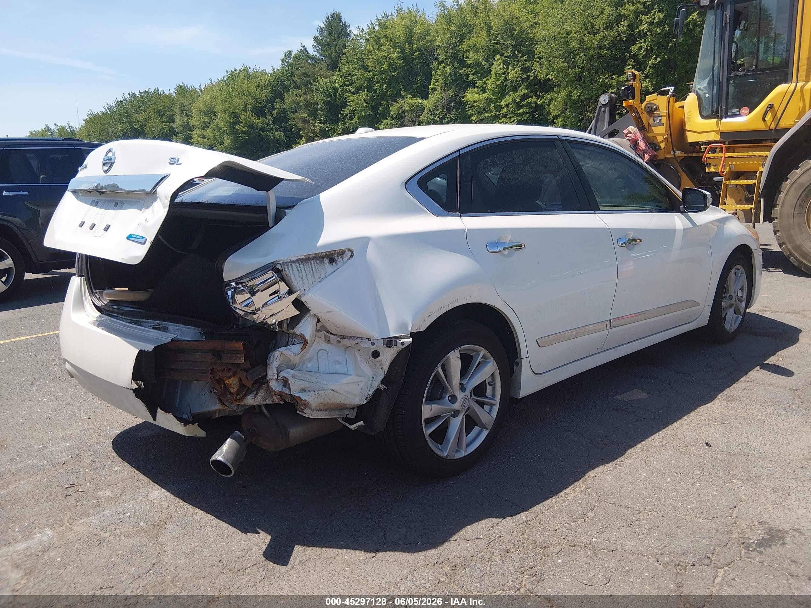 2014 Nissan Altima 2.5 Sl White vin: 1N4AL3AP2EC903917