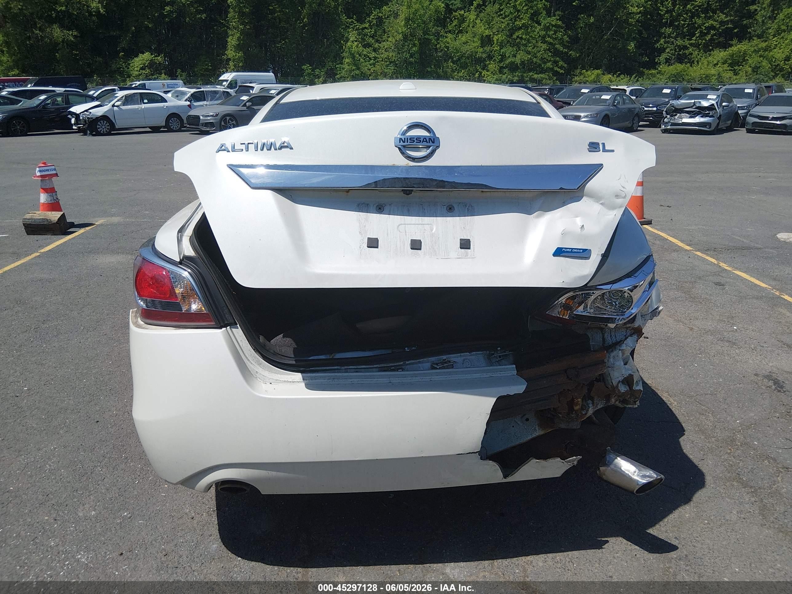 2014 Nissan Altima 2.5 Sl White vin: 1N4AL3AP2EC903917